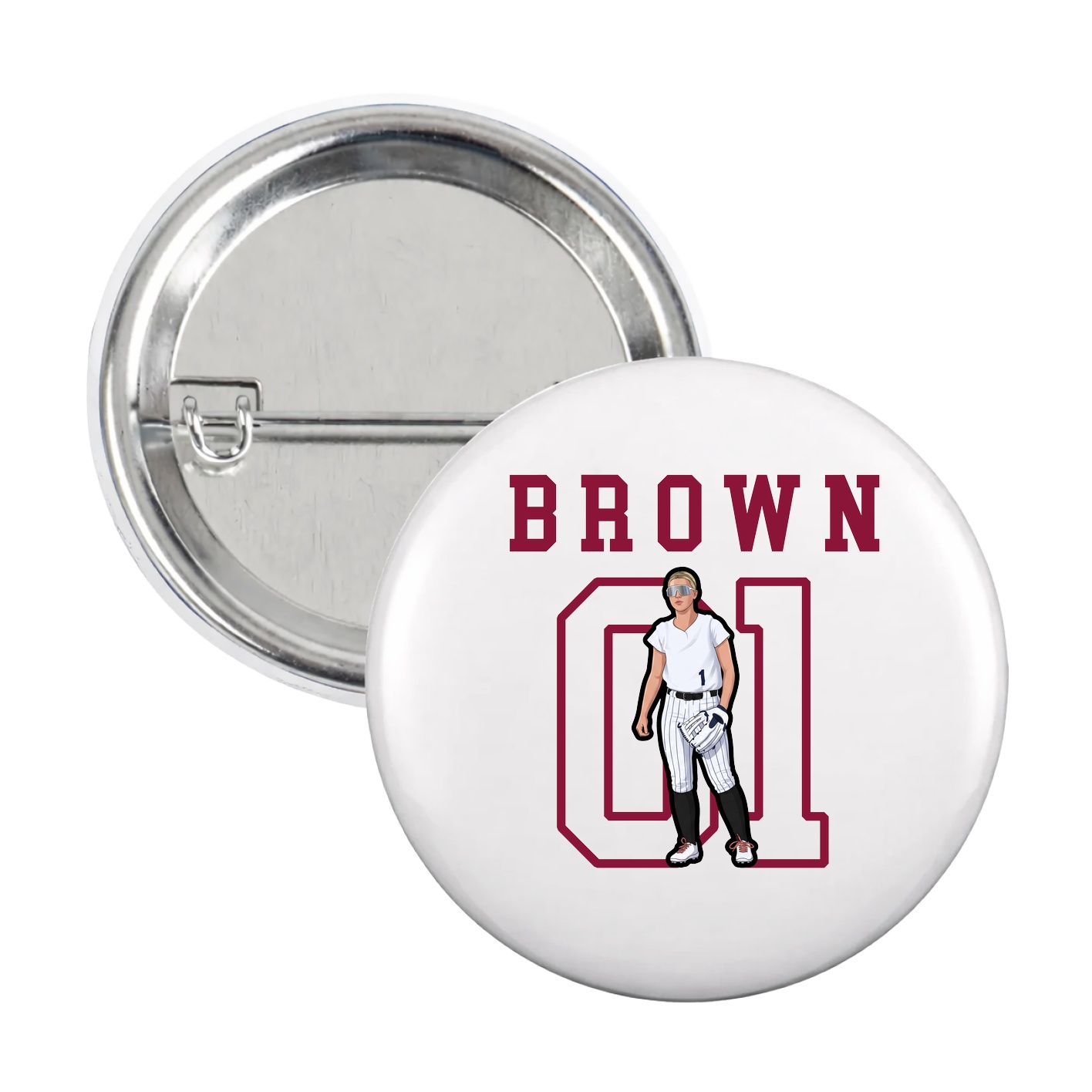 Game Day Button — Shirsey in White