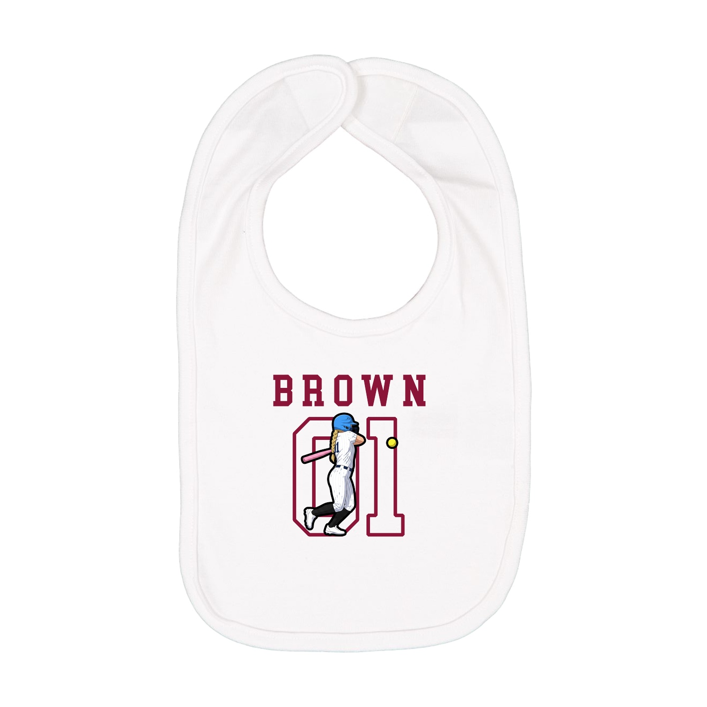 Infant Bib — Shirsey in White