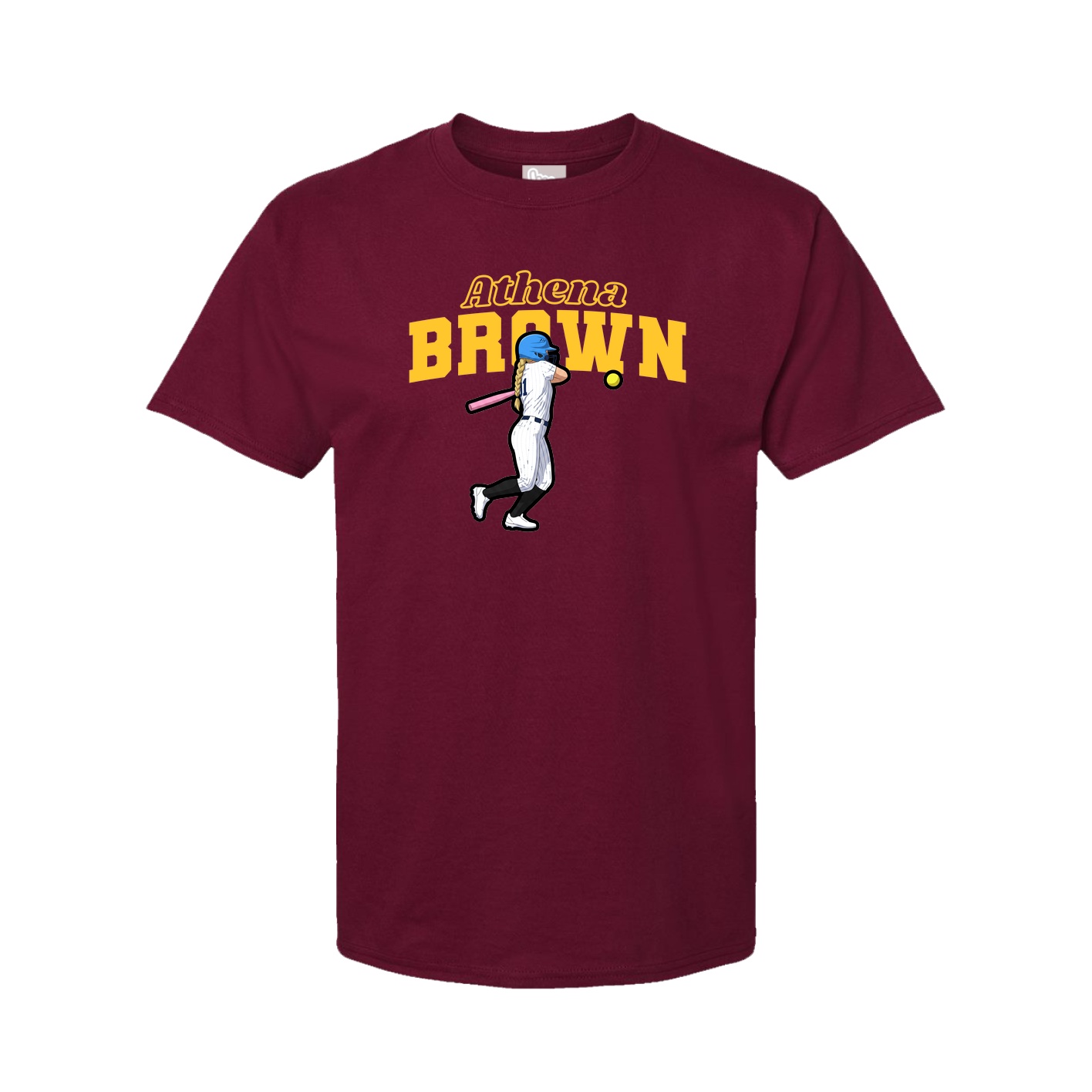 Youth Tee — Name Arch in Cardinal
