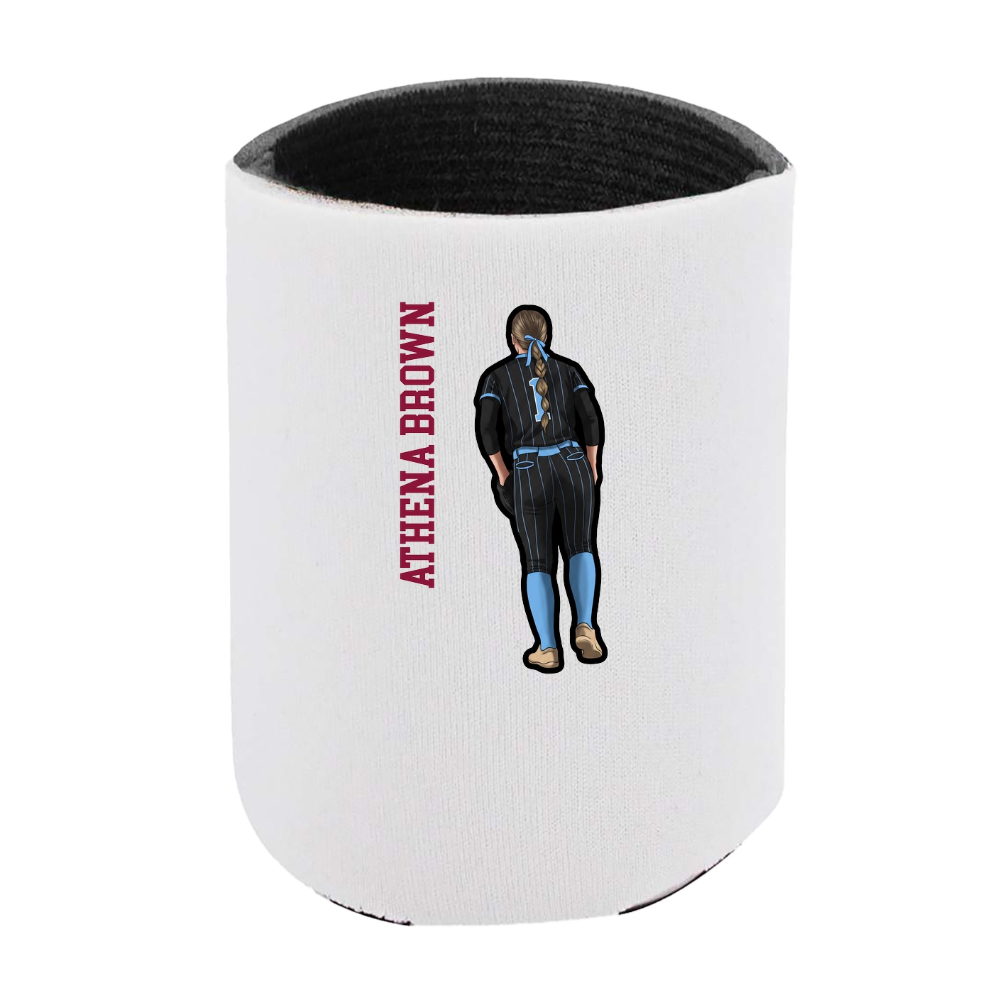 Can Holder — Name Vertical in White