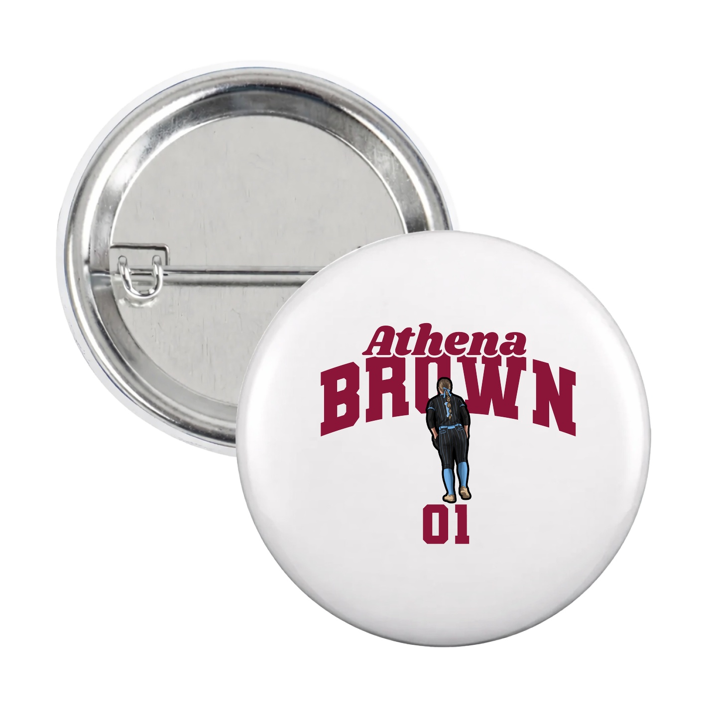 Game Day Button — Signature Arch in White