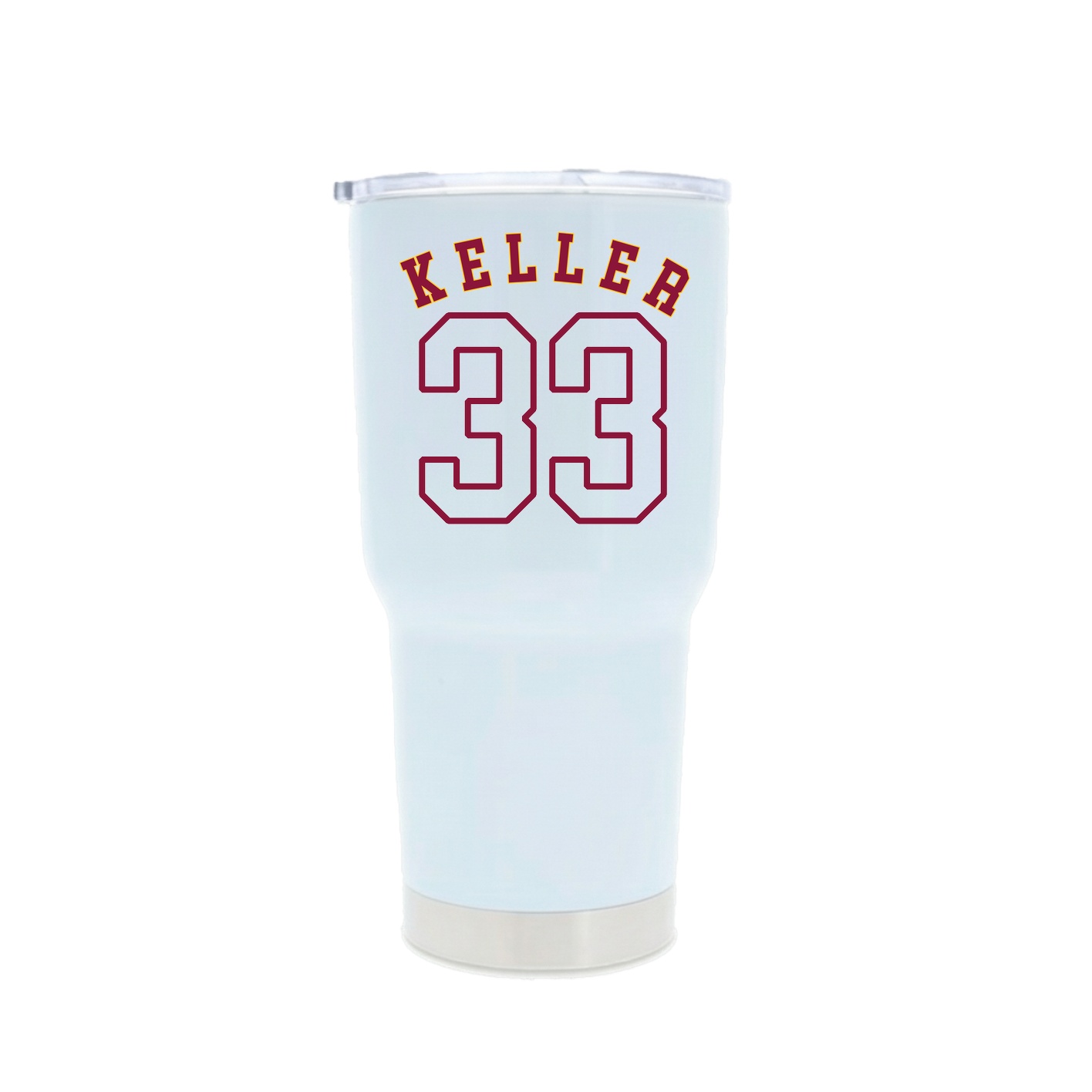 30oz Stainless Steel Tumbler — Shirsey Arch in White