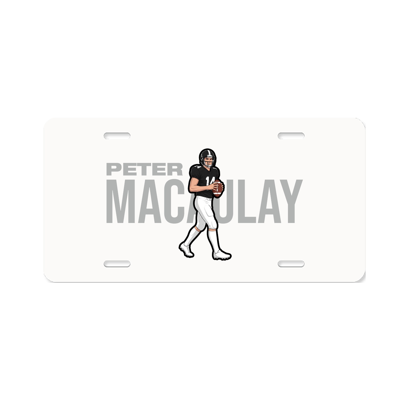 License Plate — Player Name in Classic