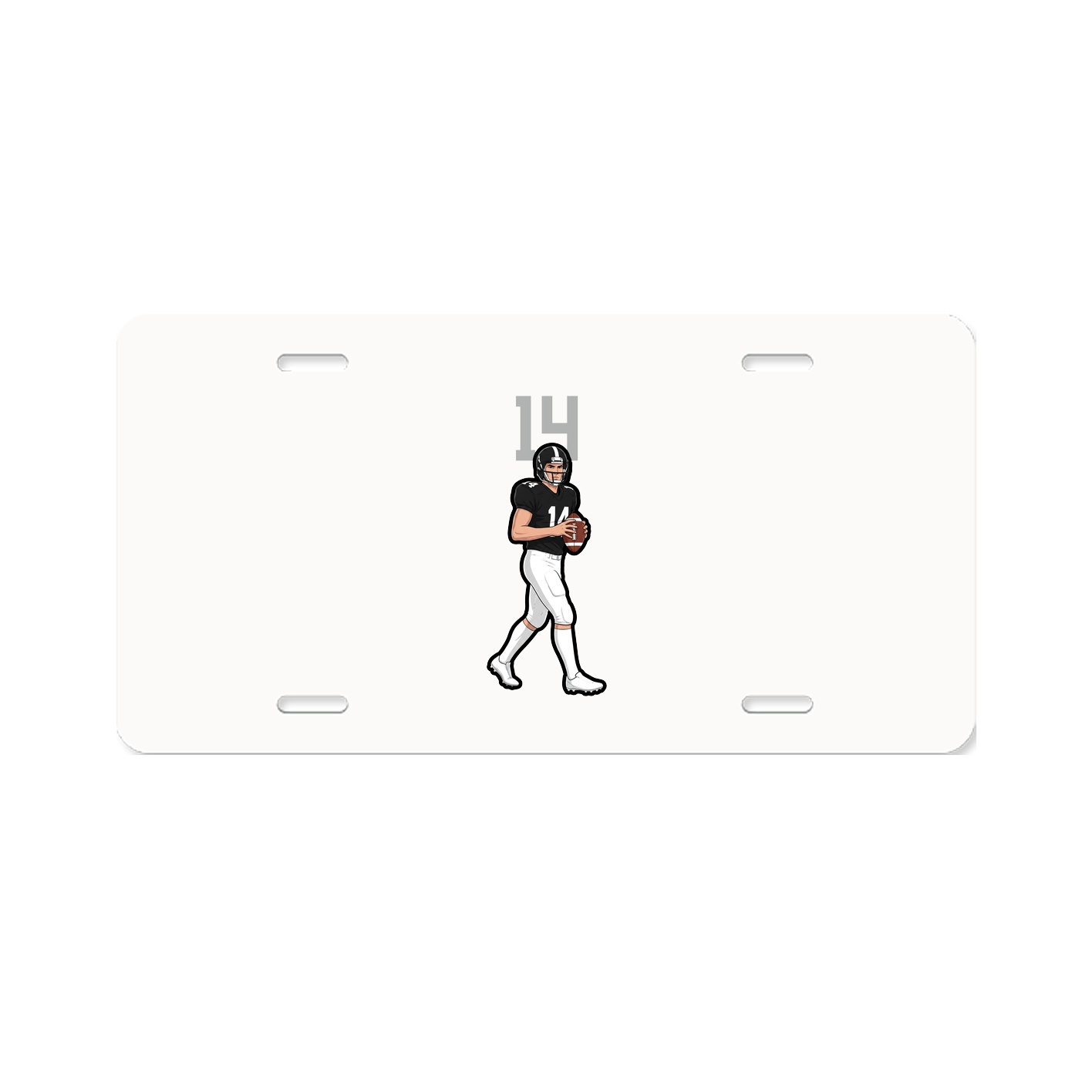 License Plate — Number Top in Classic