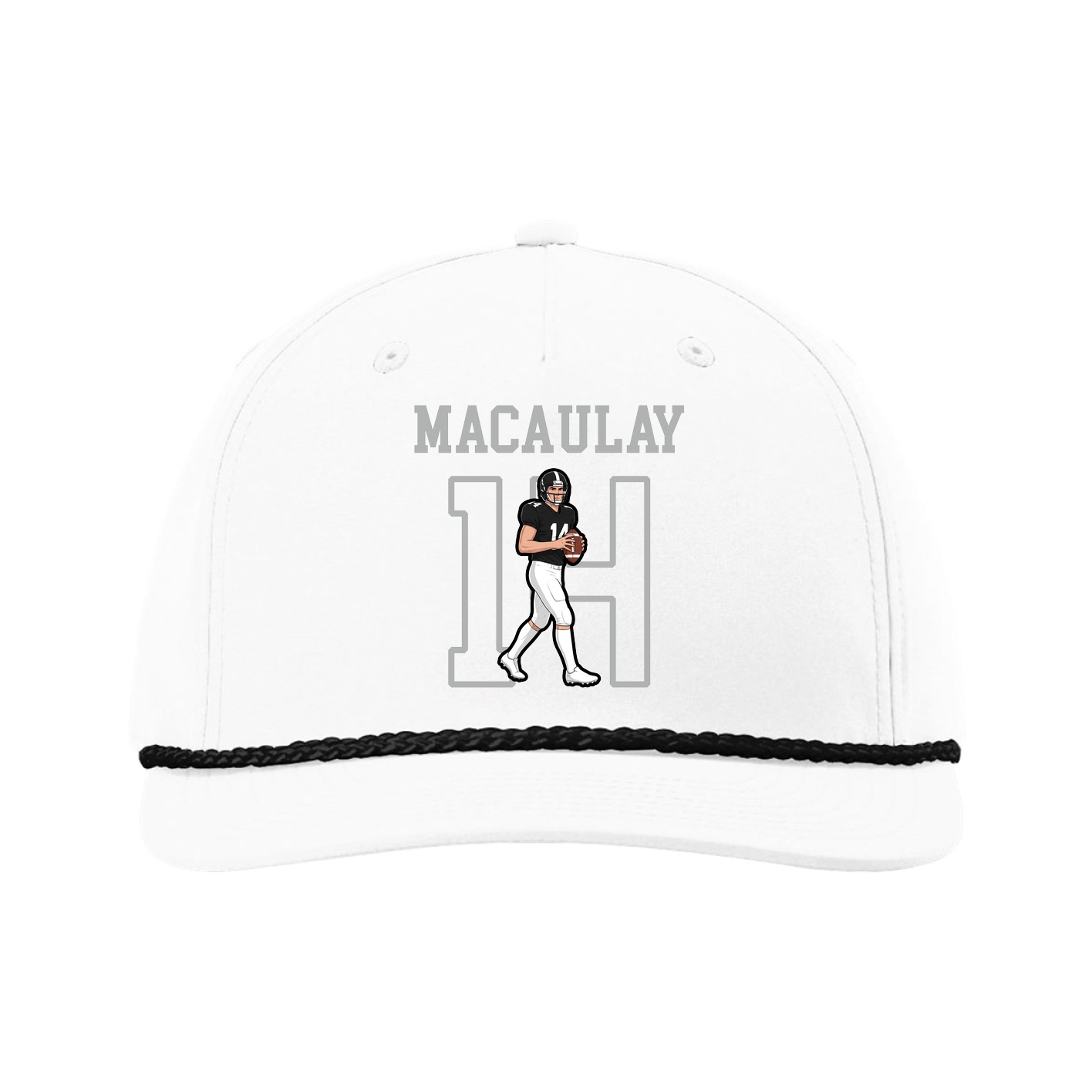 Five-Panel Classic Rope Cap — Shirsey in White