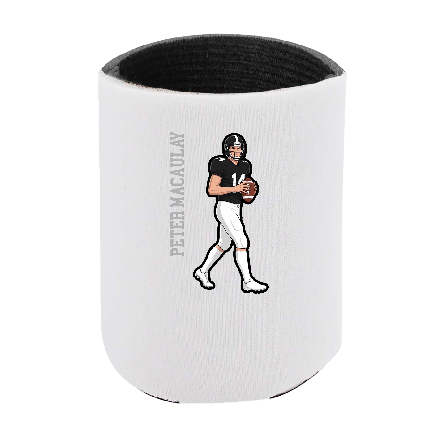 Can Holder — Name Vertical in White