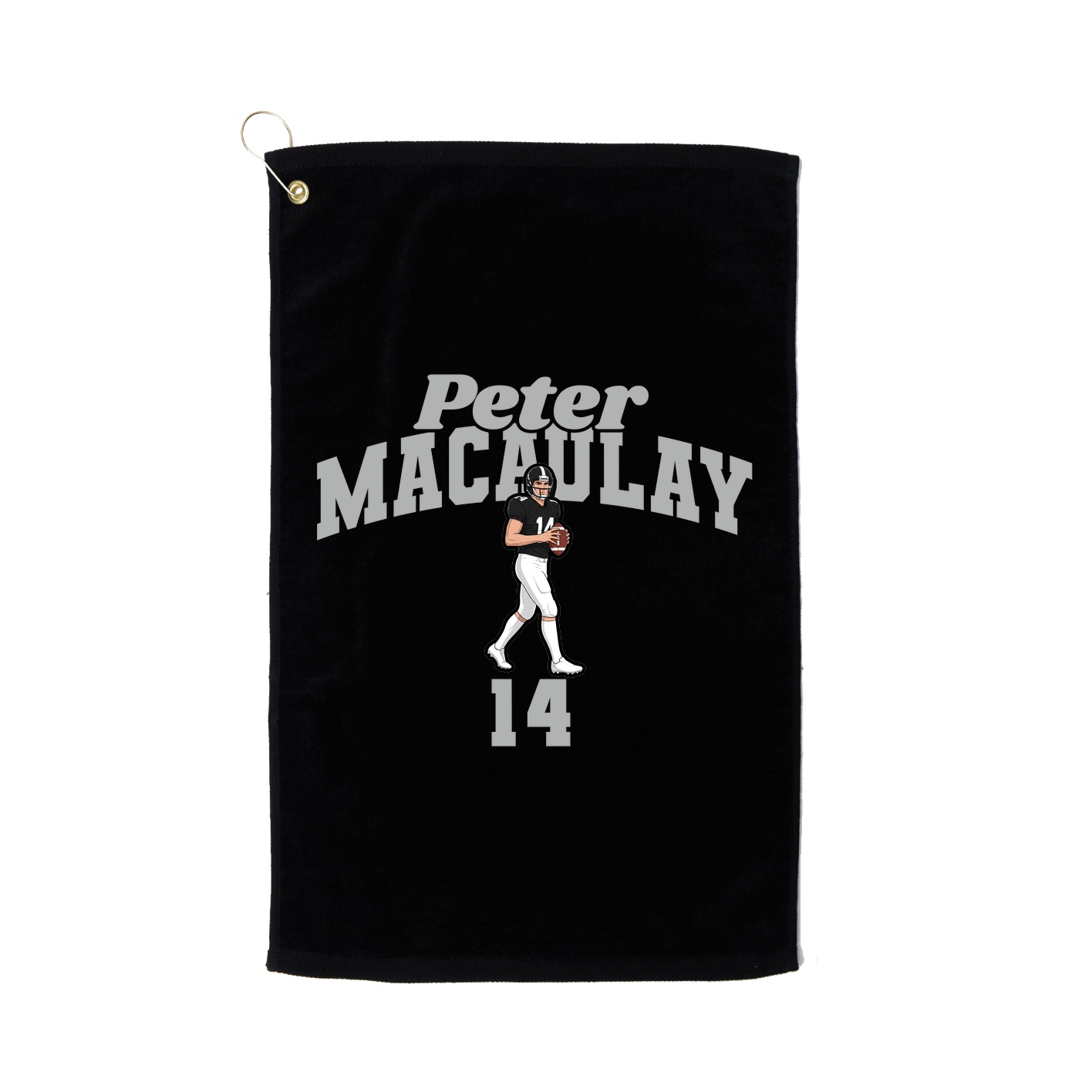 Golf Towel — Signature Arch in Black