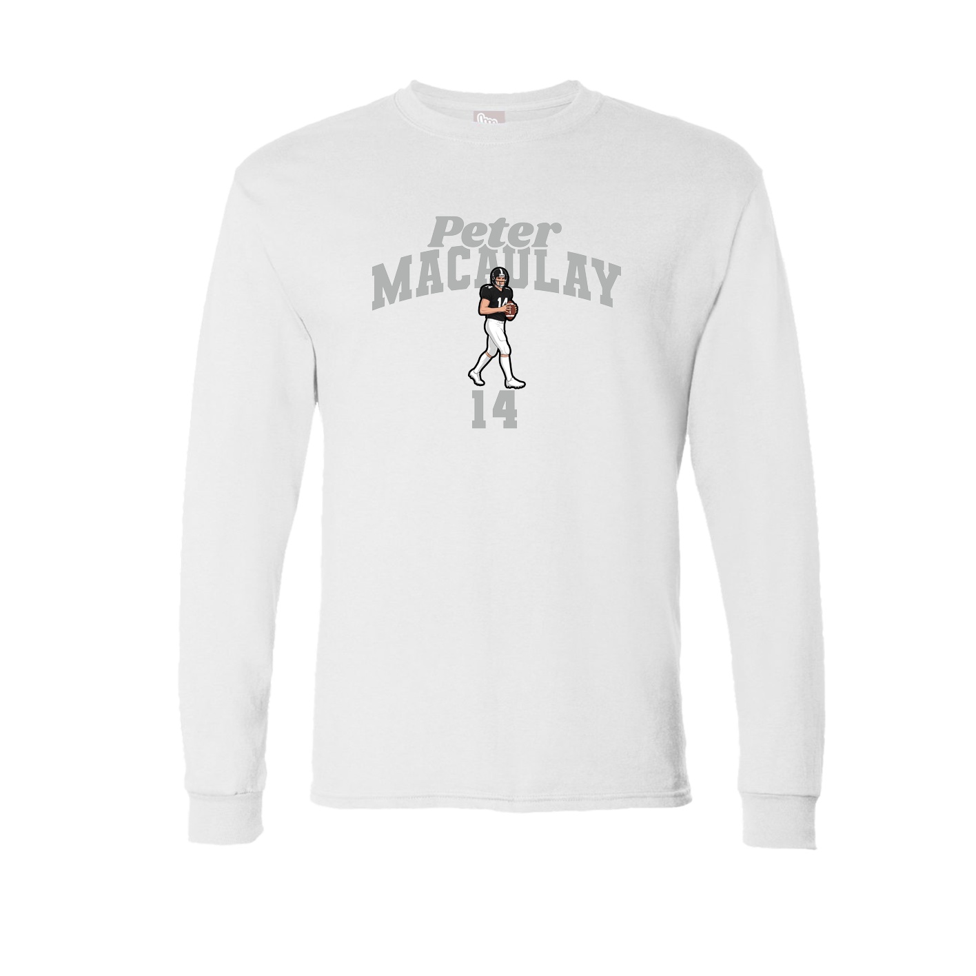 Long Sleeve Tee — Signature Arch in White