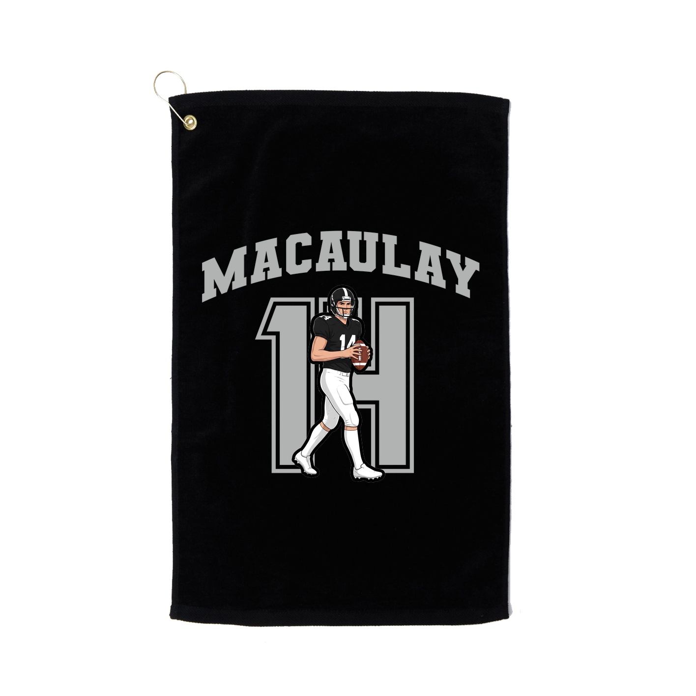 Golf Towel — Number in Black