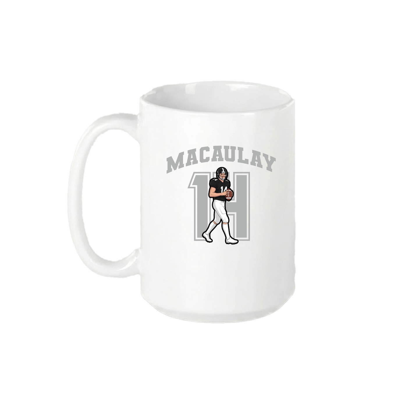 15oz Coffee Mug — Number in White