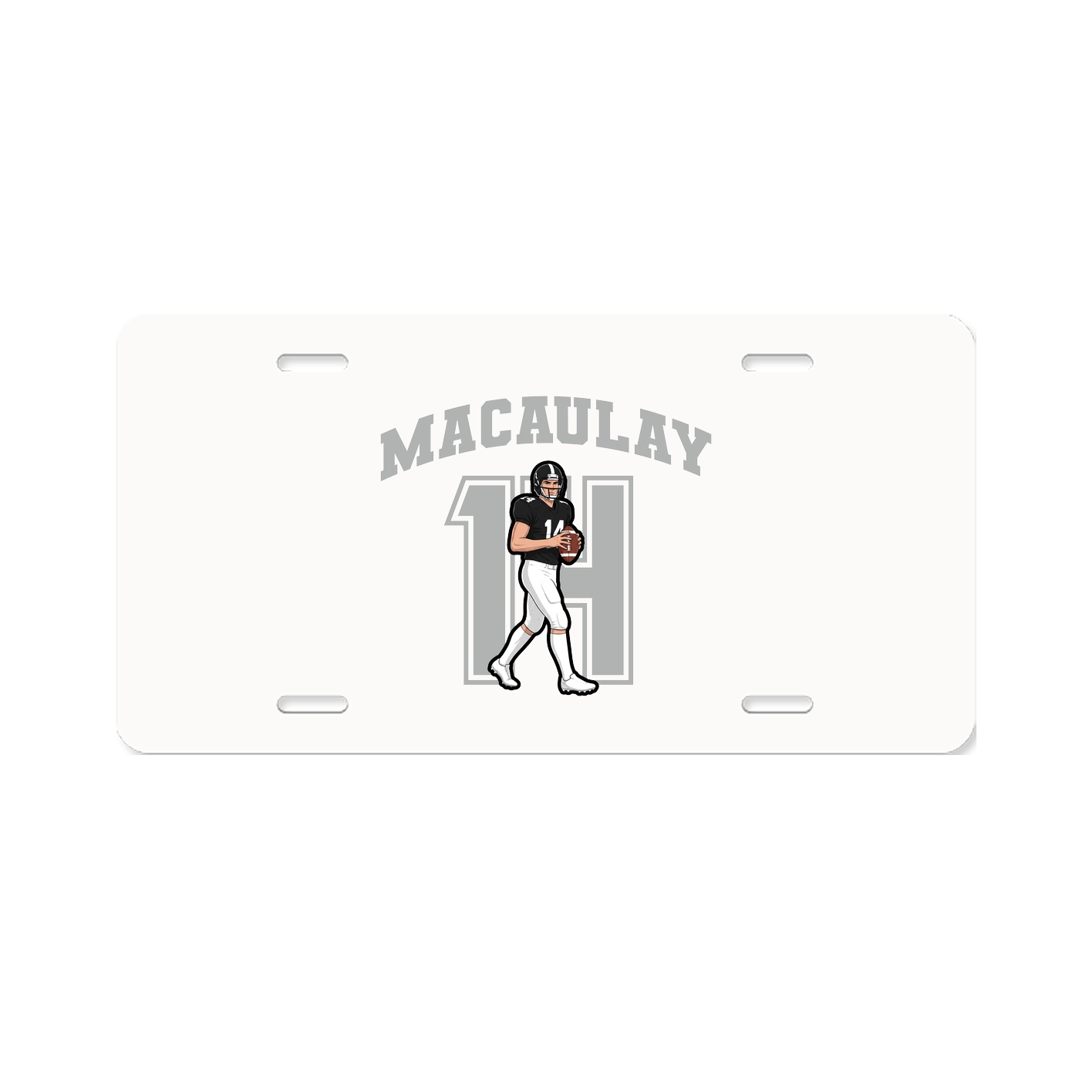 License Plate — Number in Classic