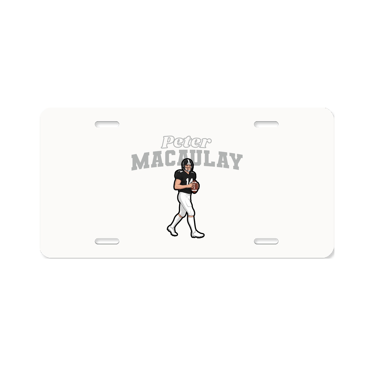 License Plate — Name Arch in Classic