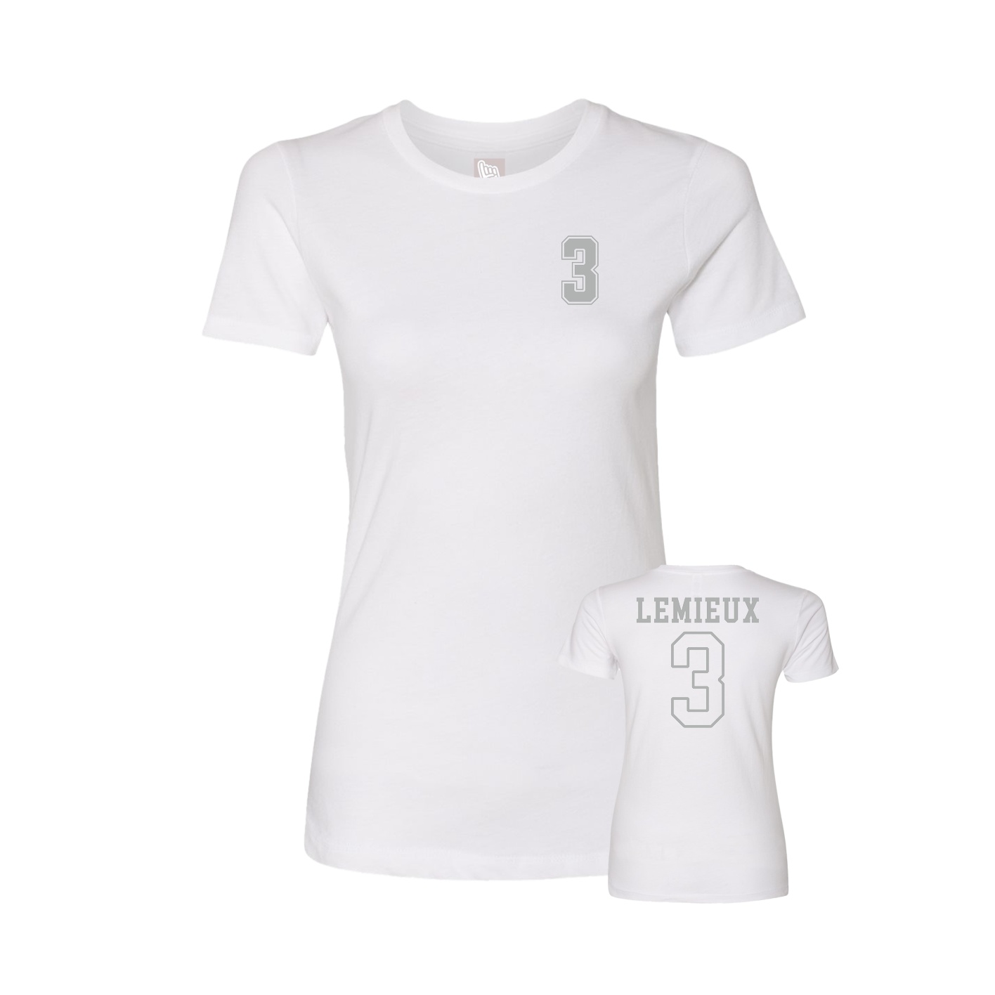 Womens Tee — Chest Back in White