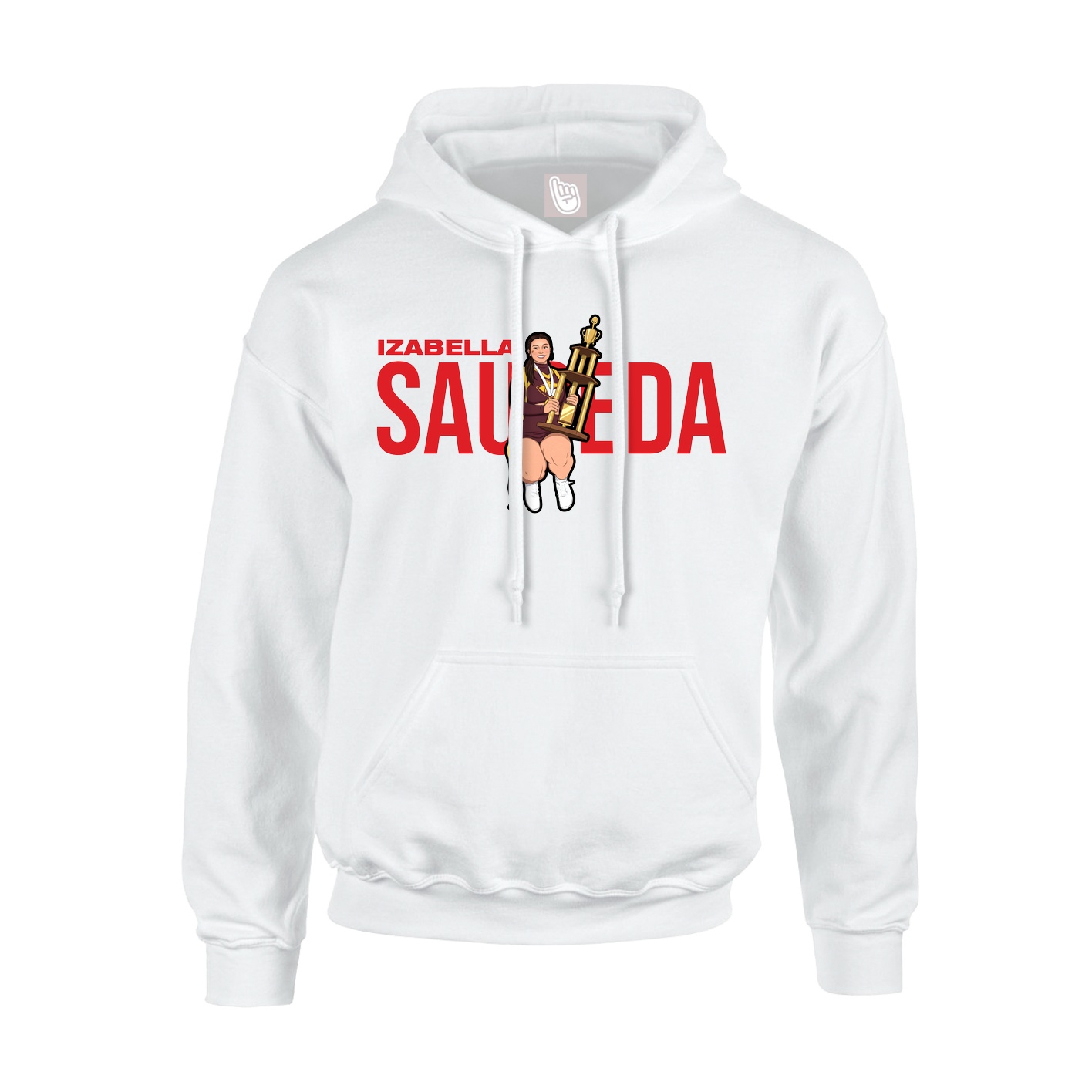 Youth Hoodie — Player Name in White