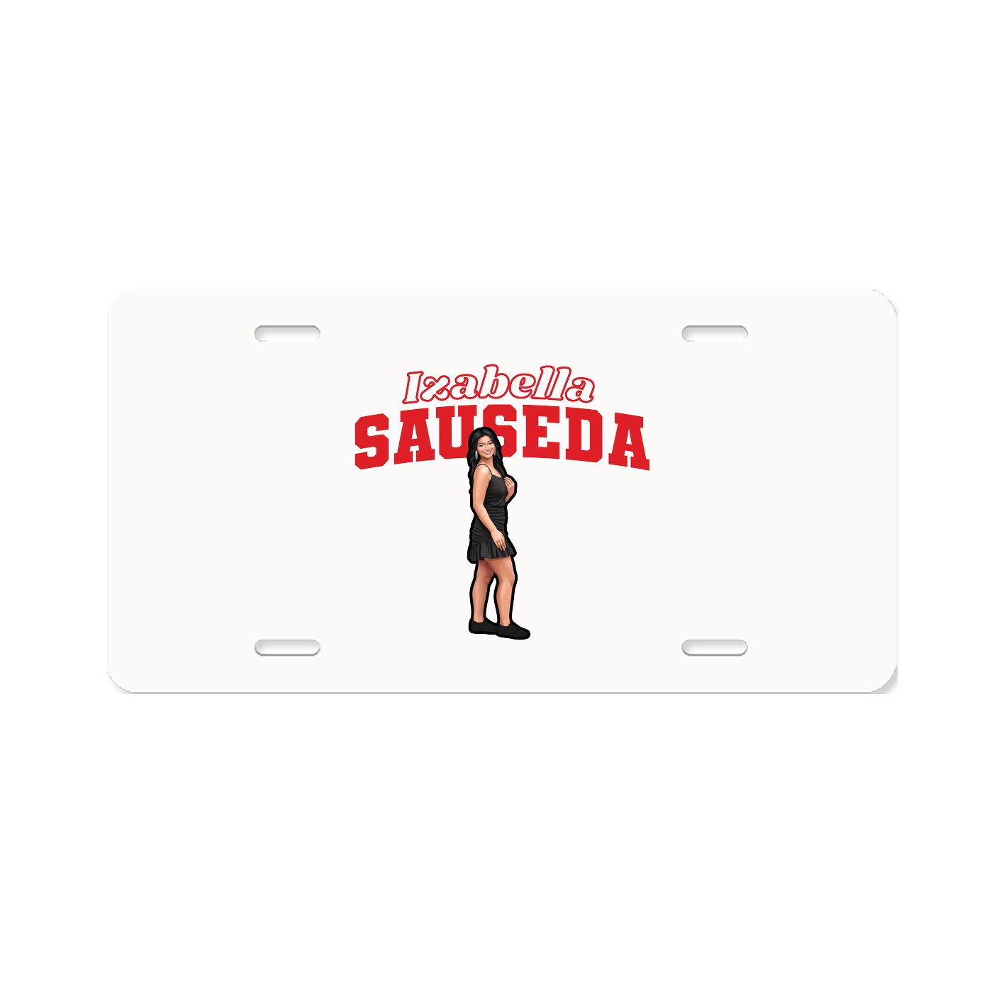 License Plate — Name Arch in Classic