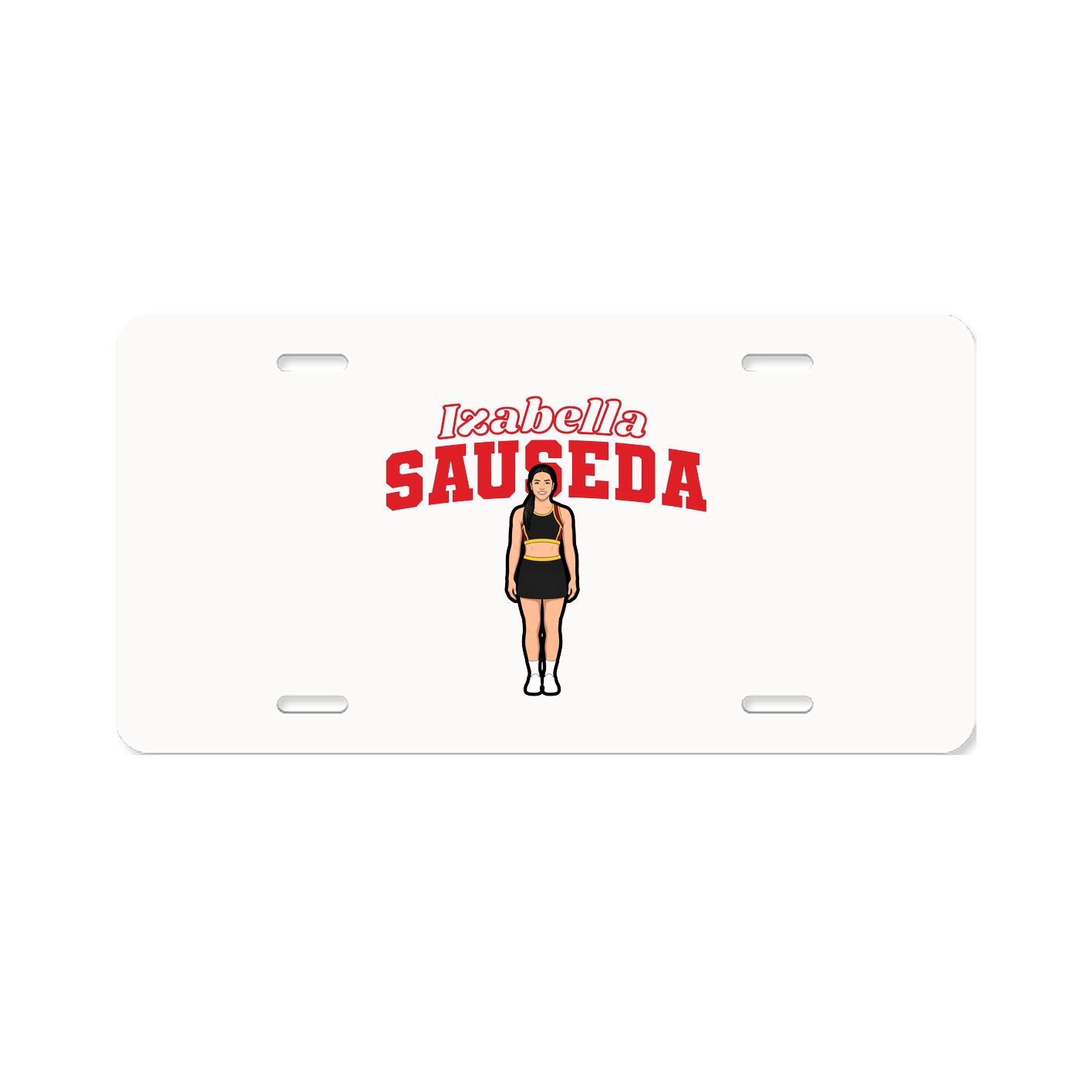 License Plate — Name Arch in Classic