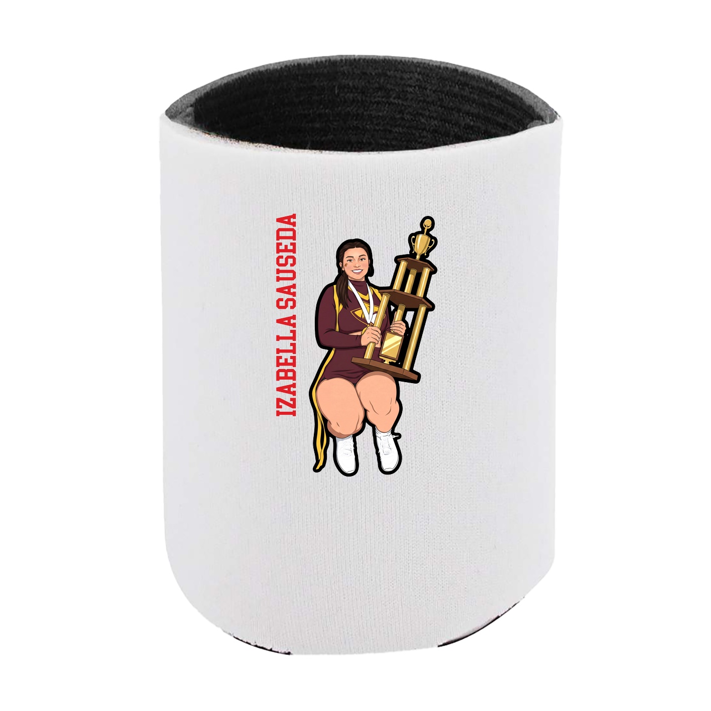 Can Holder — Name Vertical in White