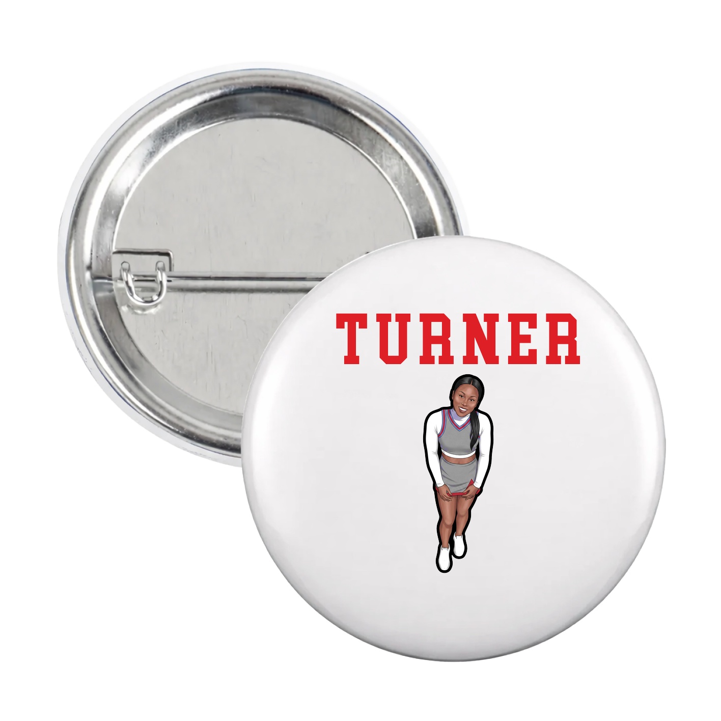 Game Day Button — Shirsey in White