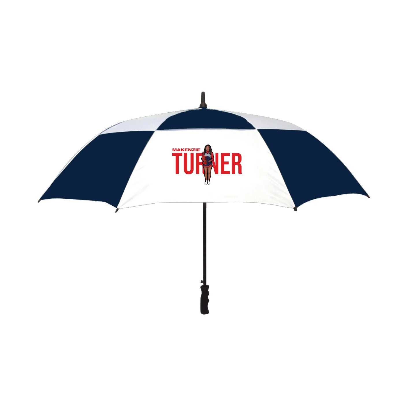 Golf Umbrella — Player Name in Navy