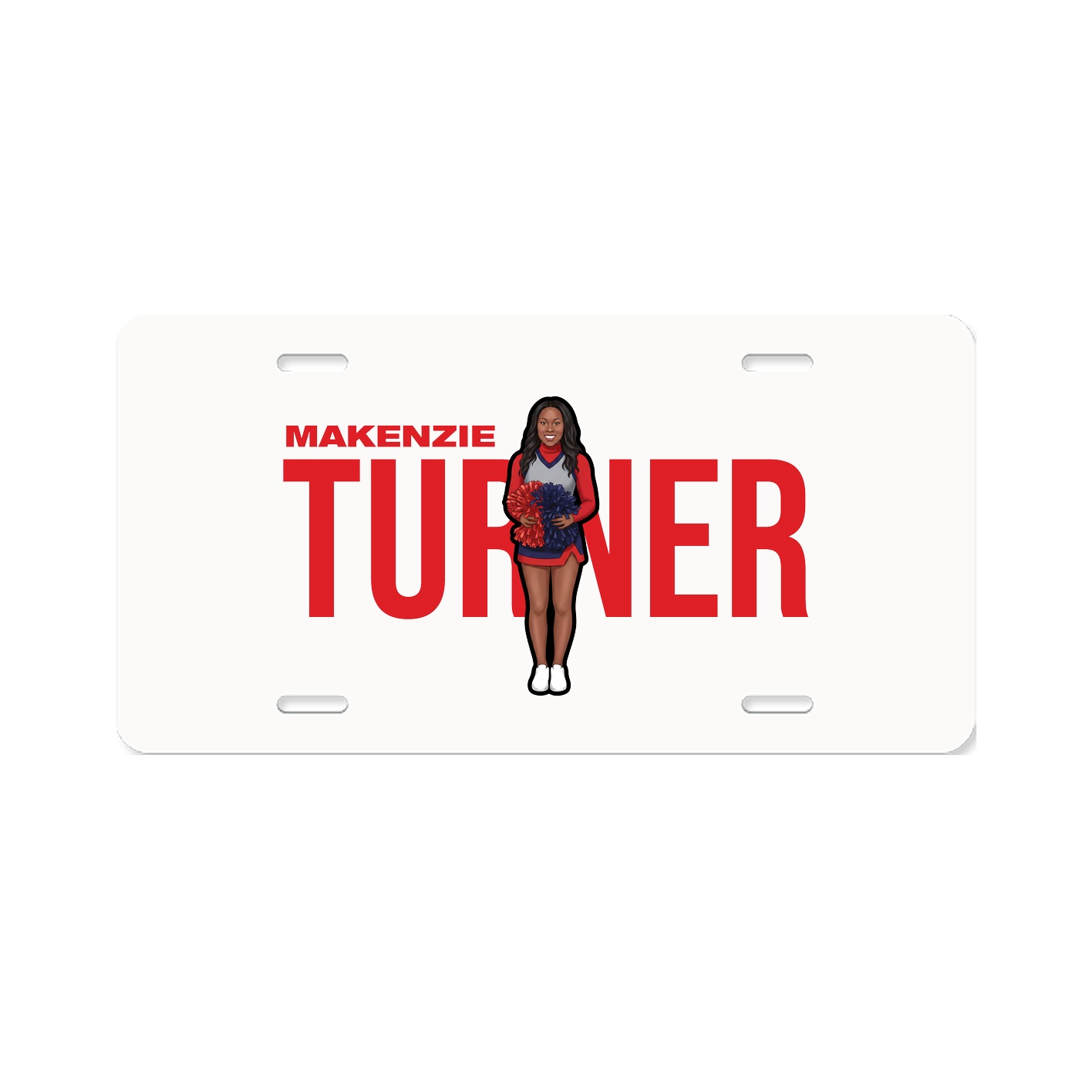 License Plate — Player Name in Classic