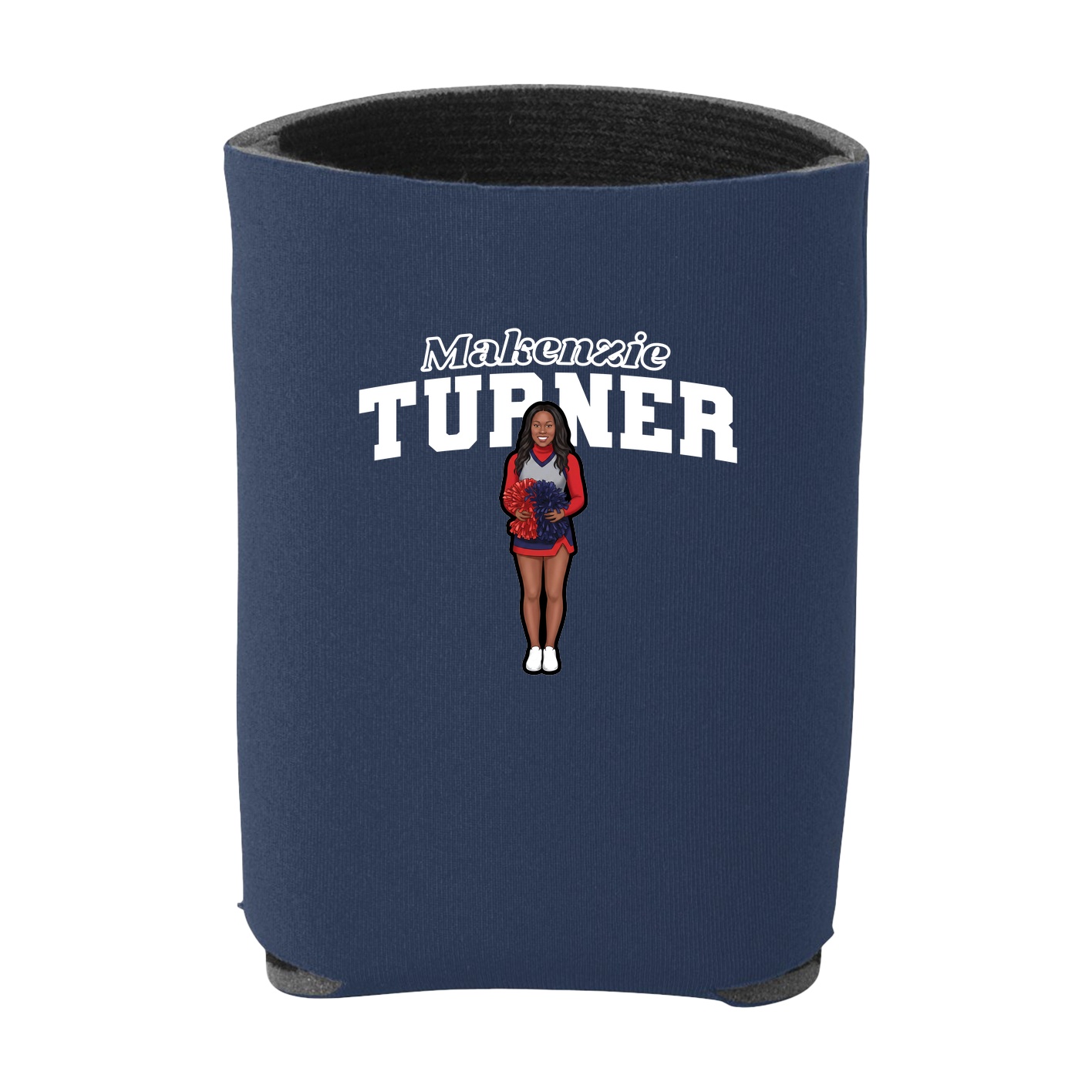 Can Holder — Name Arch in Navy