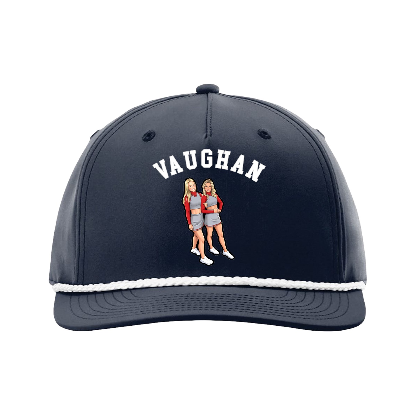 Five-Panel Classic Rope Cap — Shirsey Arch in Navy