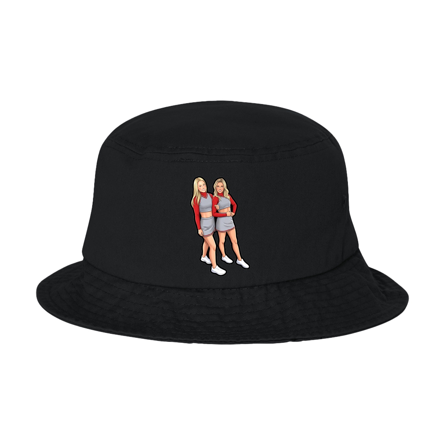 Bucket Cap — Name Vertical in Black