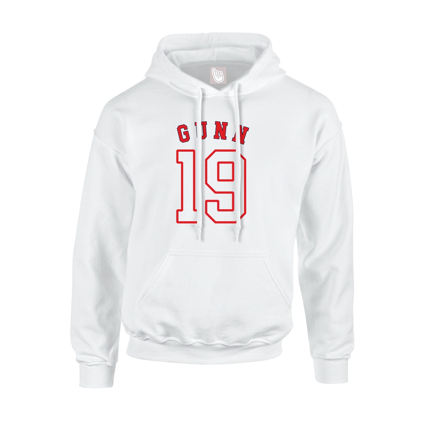 Youth Hoodie — Shirsey Arch in White
