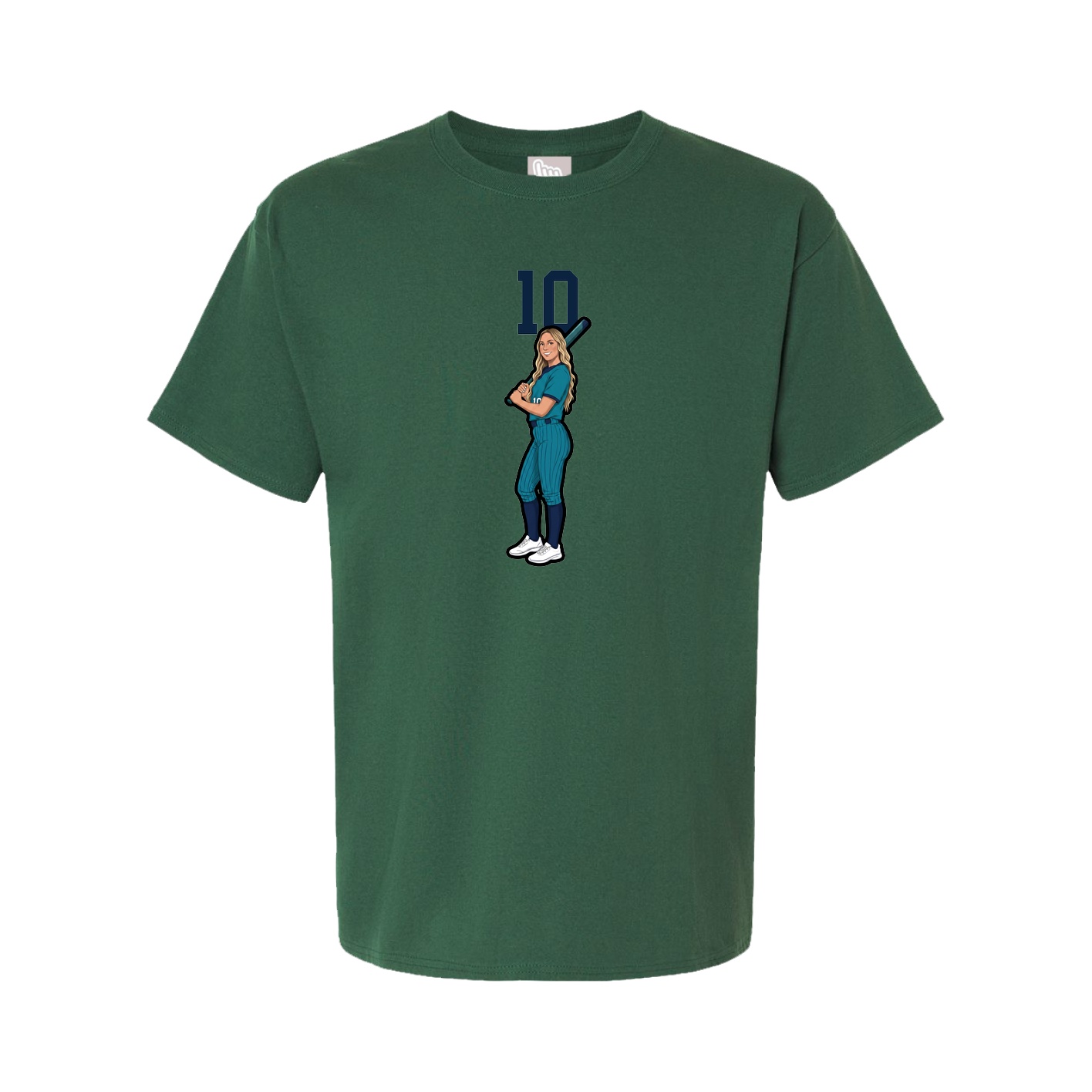 Tee — Number Top in Green