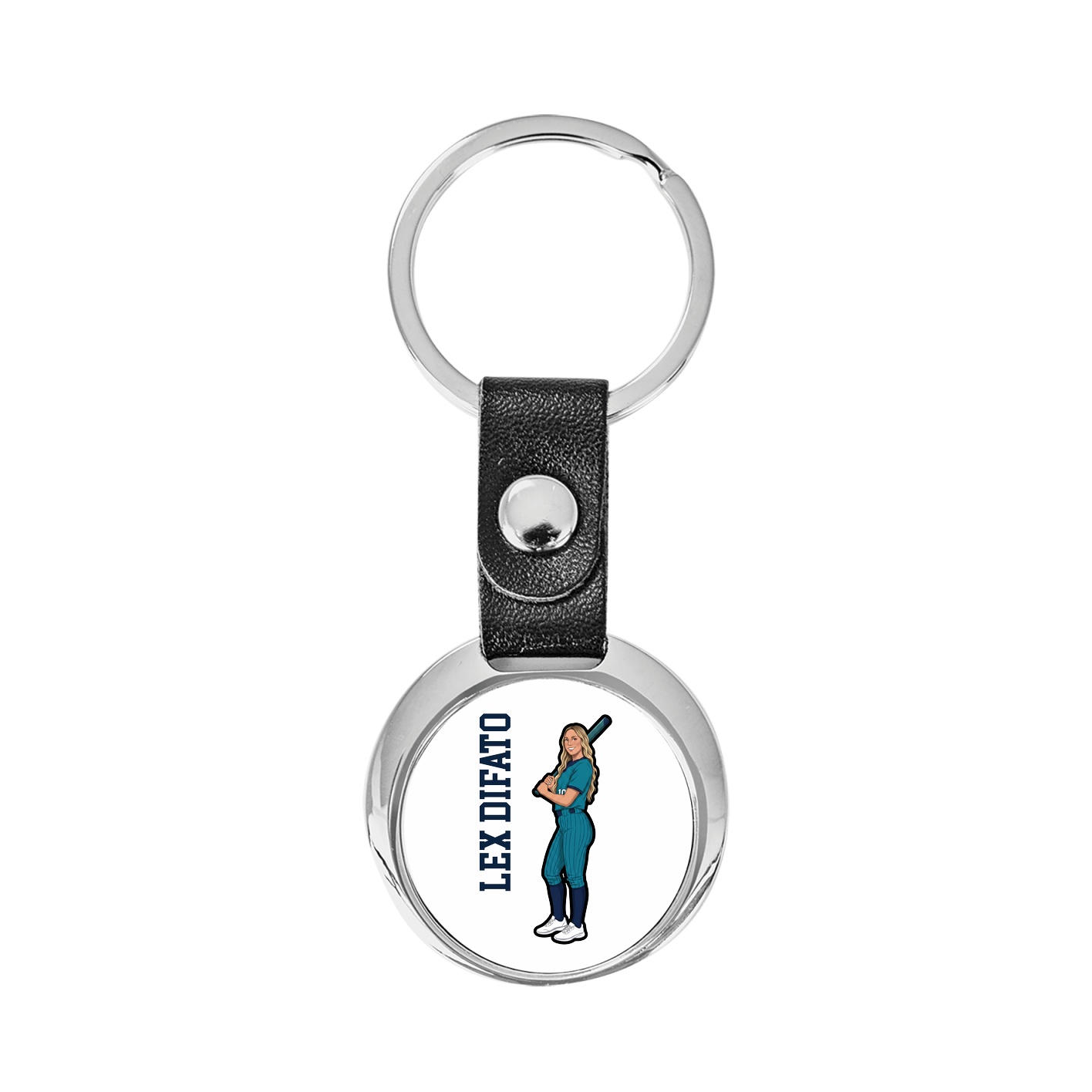 Key Chain — Name Vertical in Classic