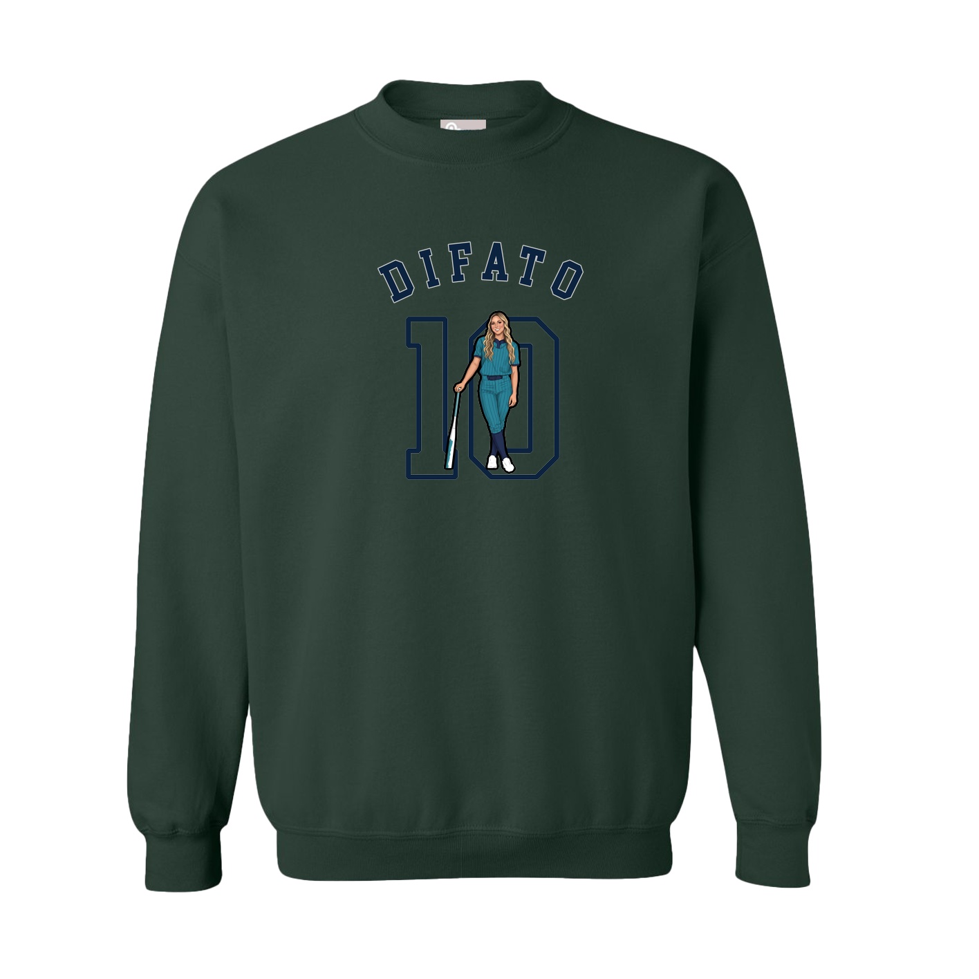 Fleece Crew — Shirsey Arch in Green