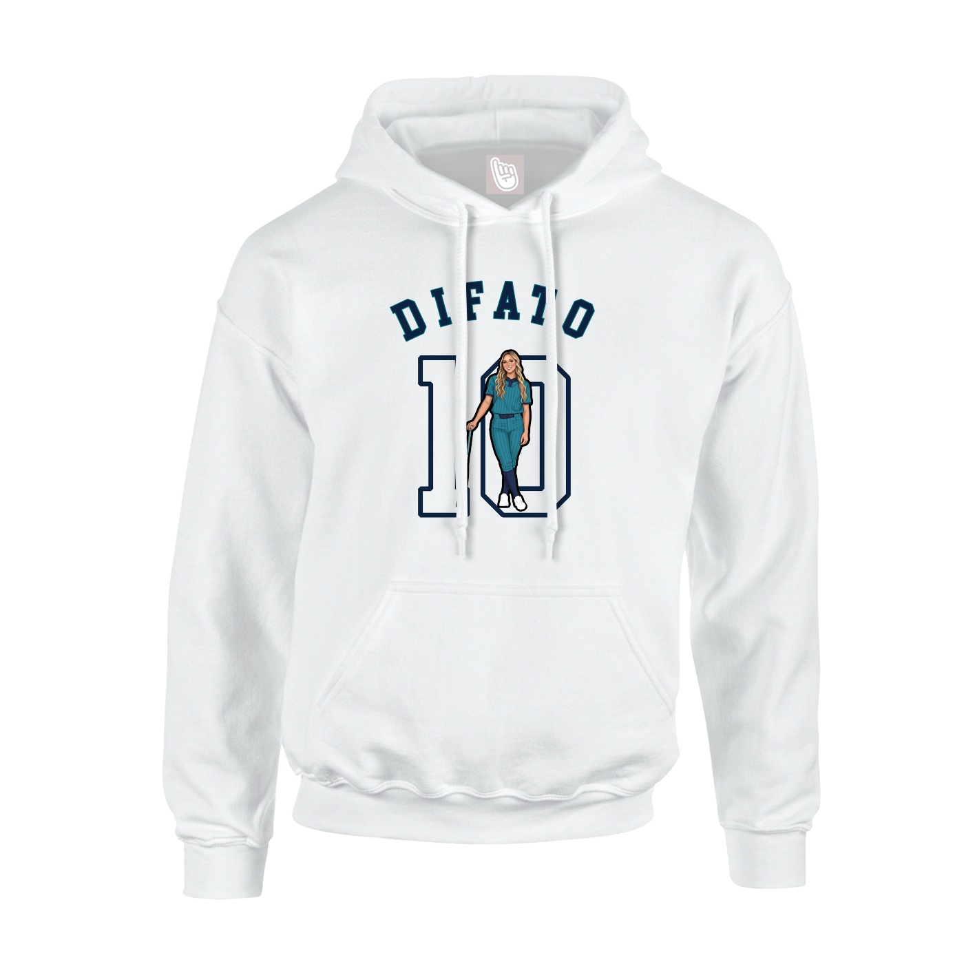 Youth Hoodie — Shirsey Arch in White