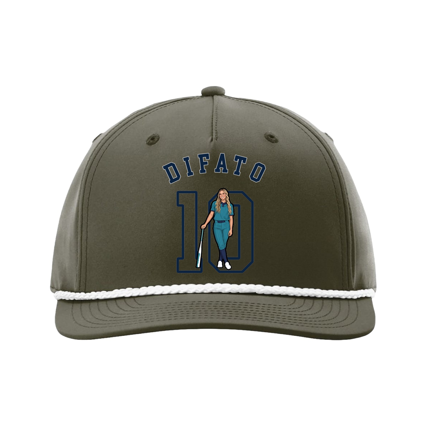 Five-Panel Classic Rope Cap — Shirsey Arch in Green