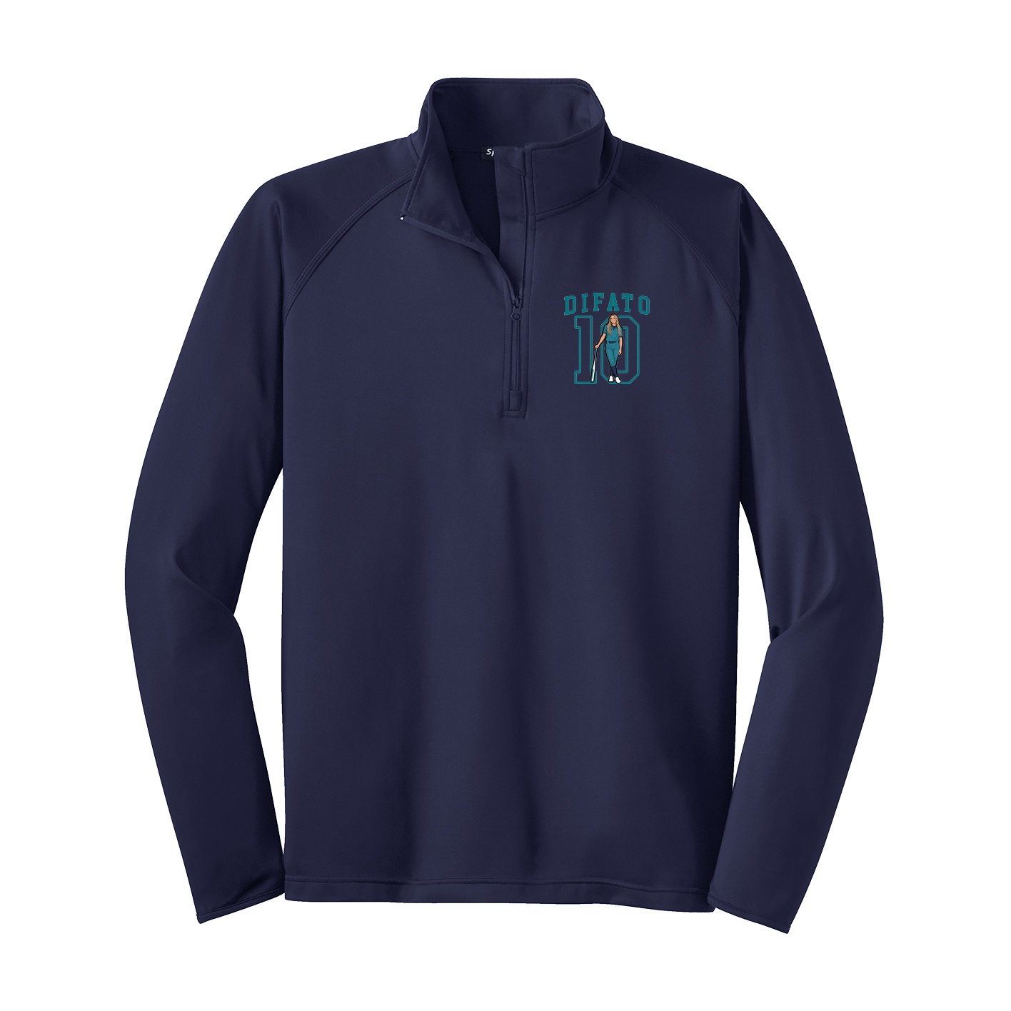 Q-Zip Pullover — Shirsey in Navy