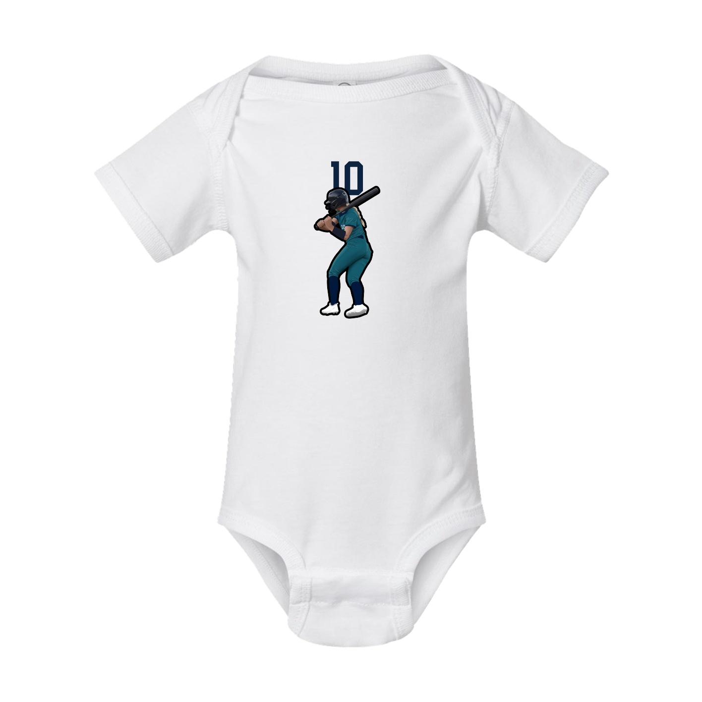 Baby Onesie — Number Top in White