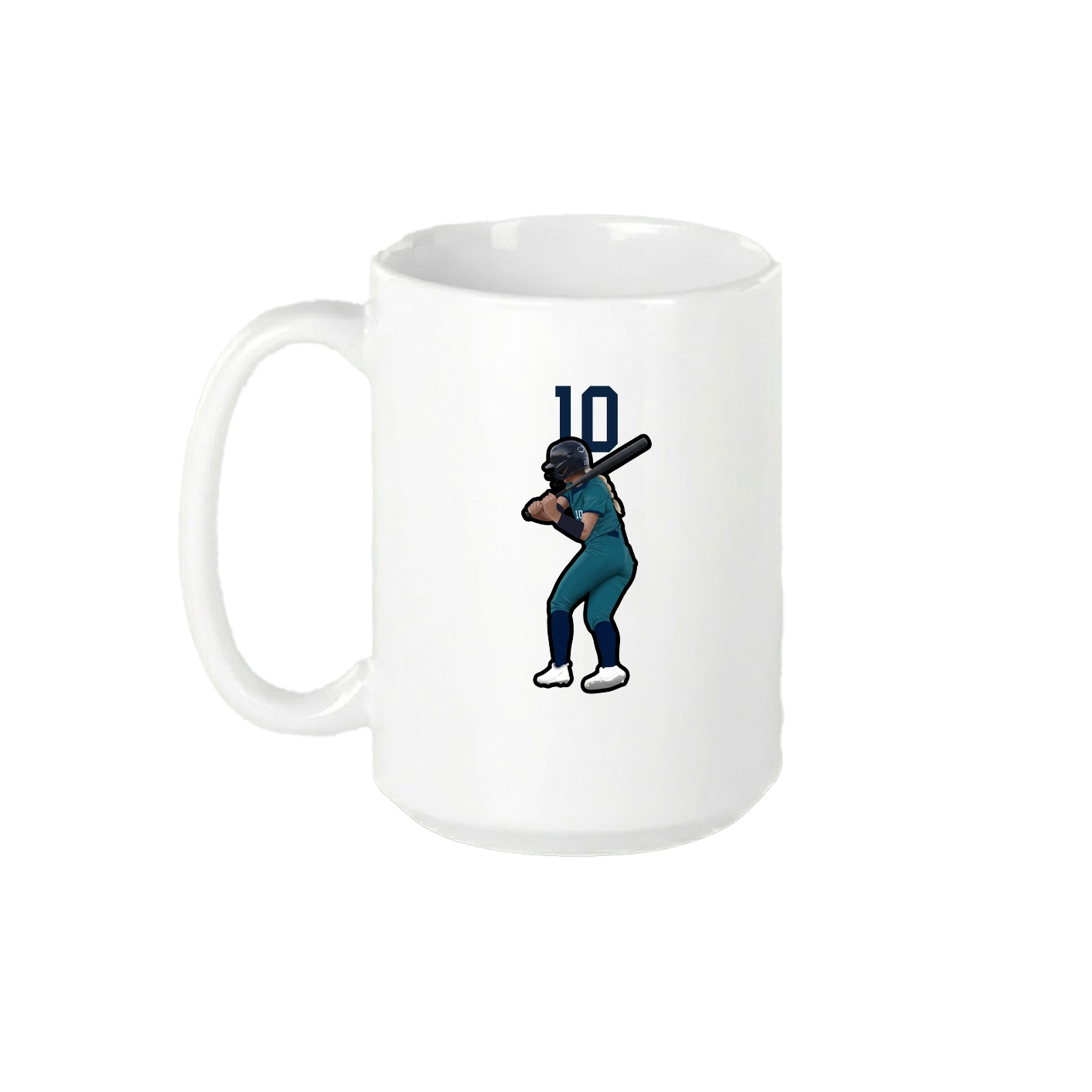 15oz Coffee Mug — Number Top in White