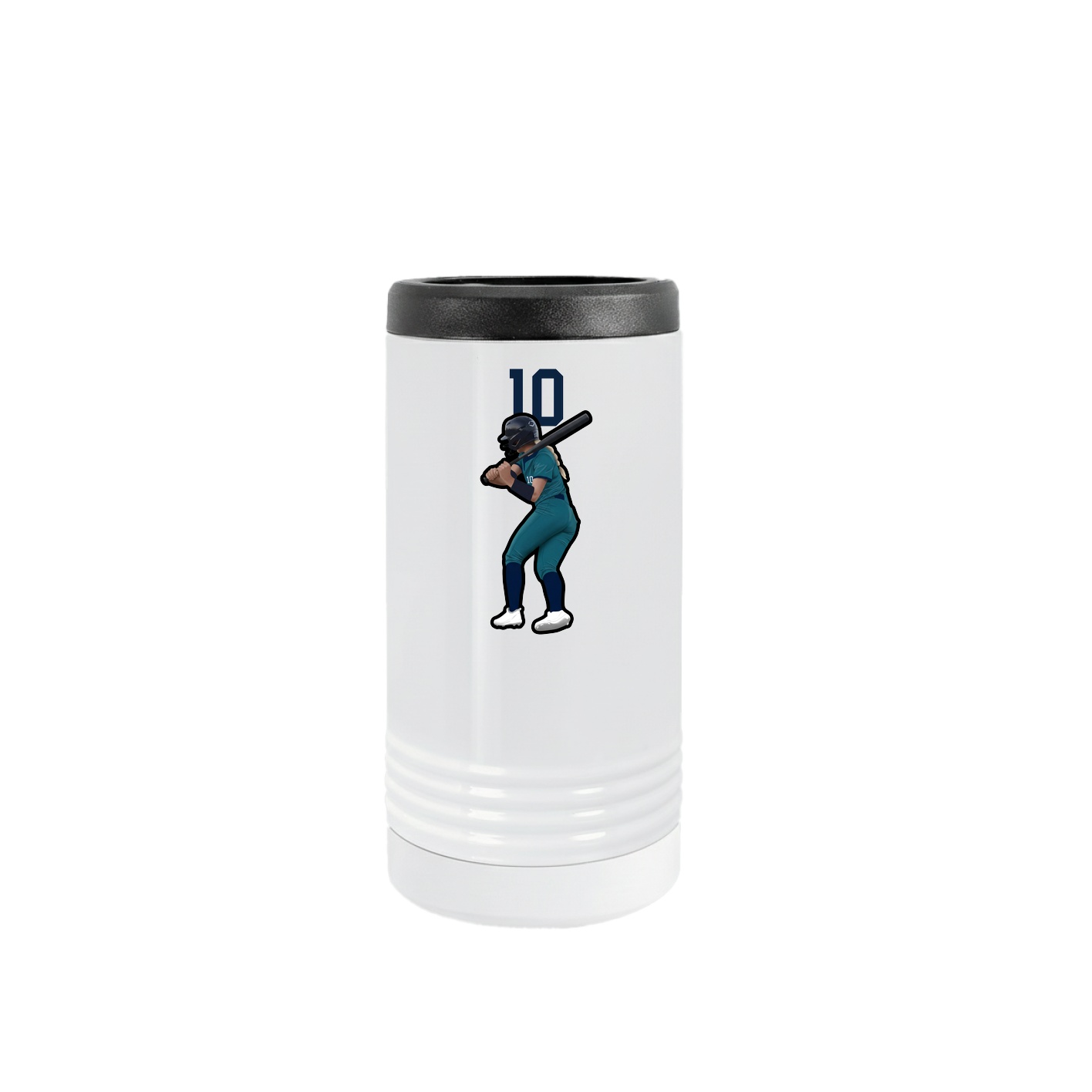 Slim Beverage Holder — Number Top in White