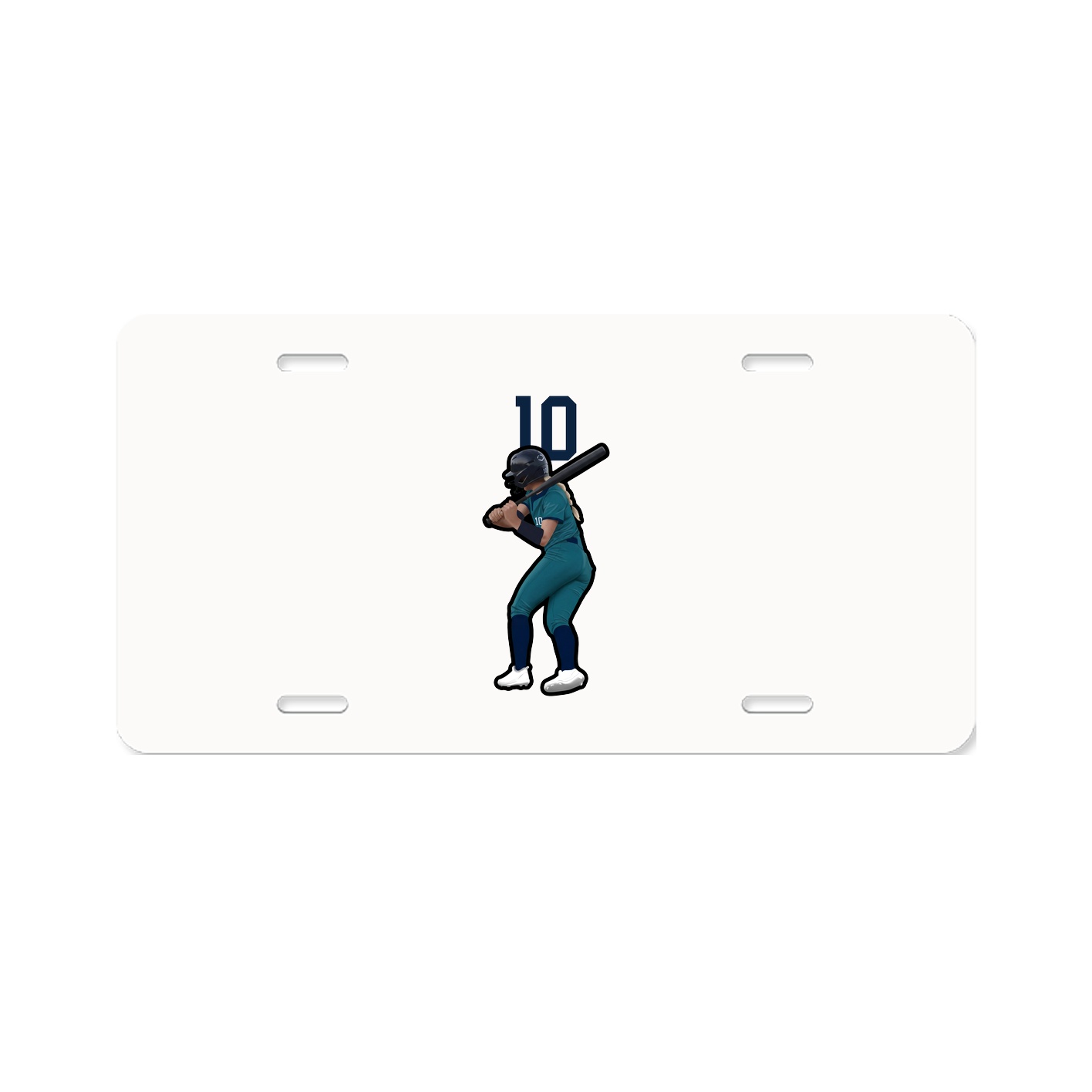 License Plate — Number Top in Classic