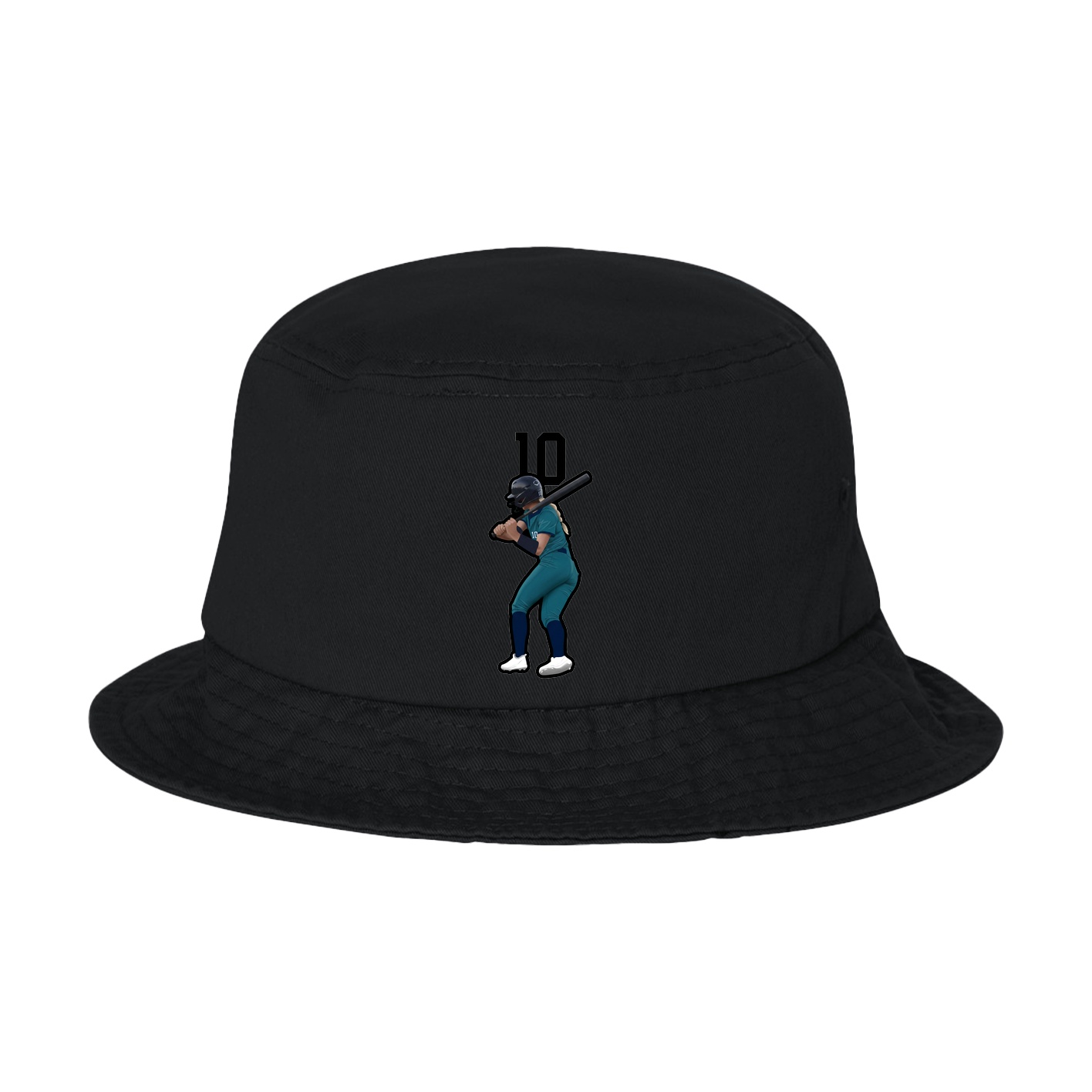 Bucket Cap — Number Top in Black