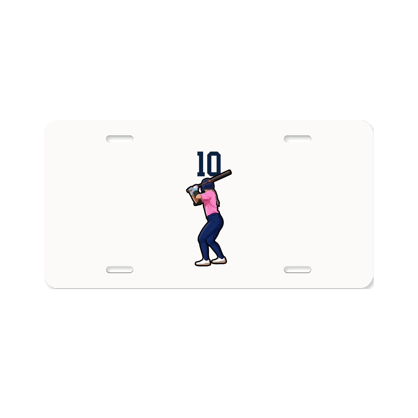 License Plate — Number Top in Classic
