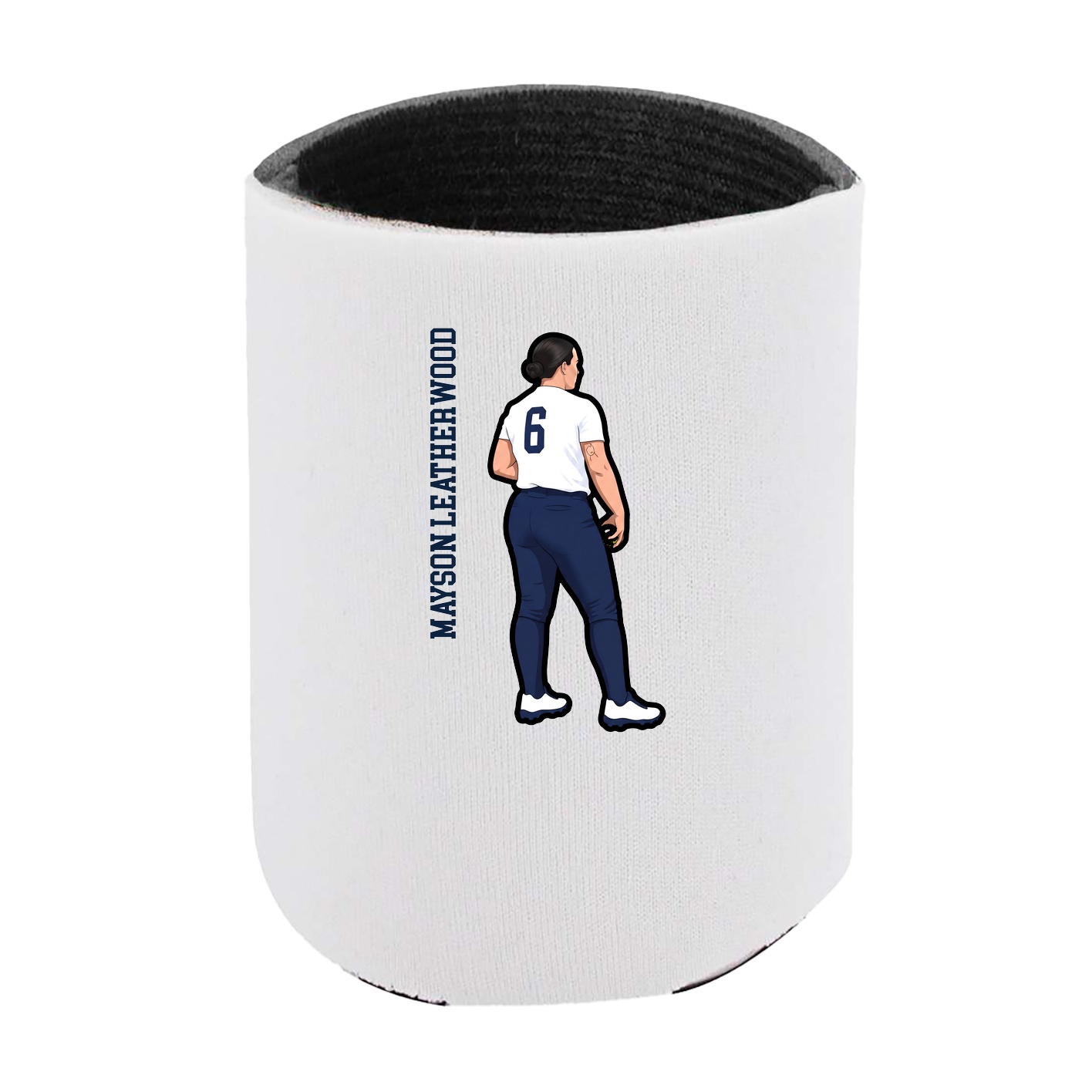Can Holder — Name Vertical in White