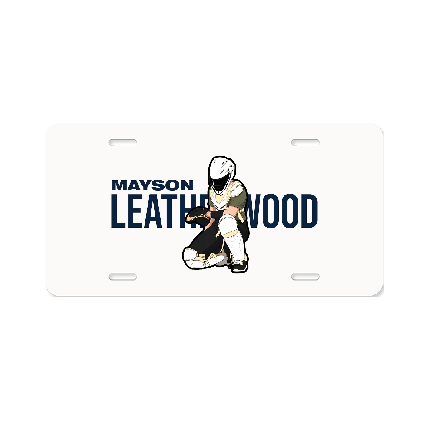 License Plate — Player Name in Classic