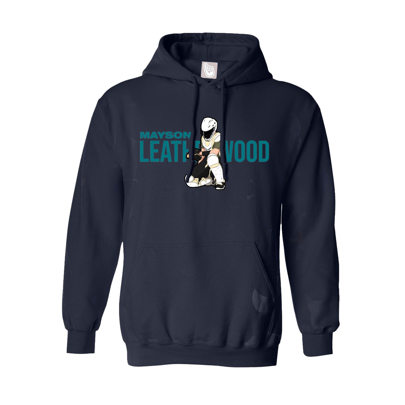 Hoodie — Player Name in Navy