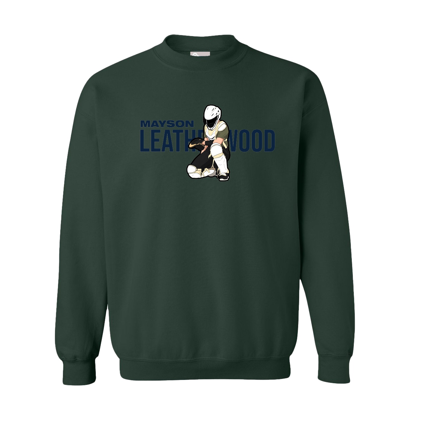 Fleece Crew — Player Name in Green