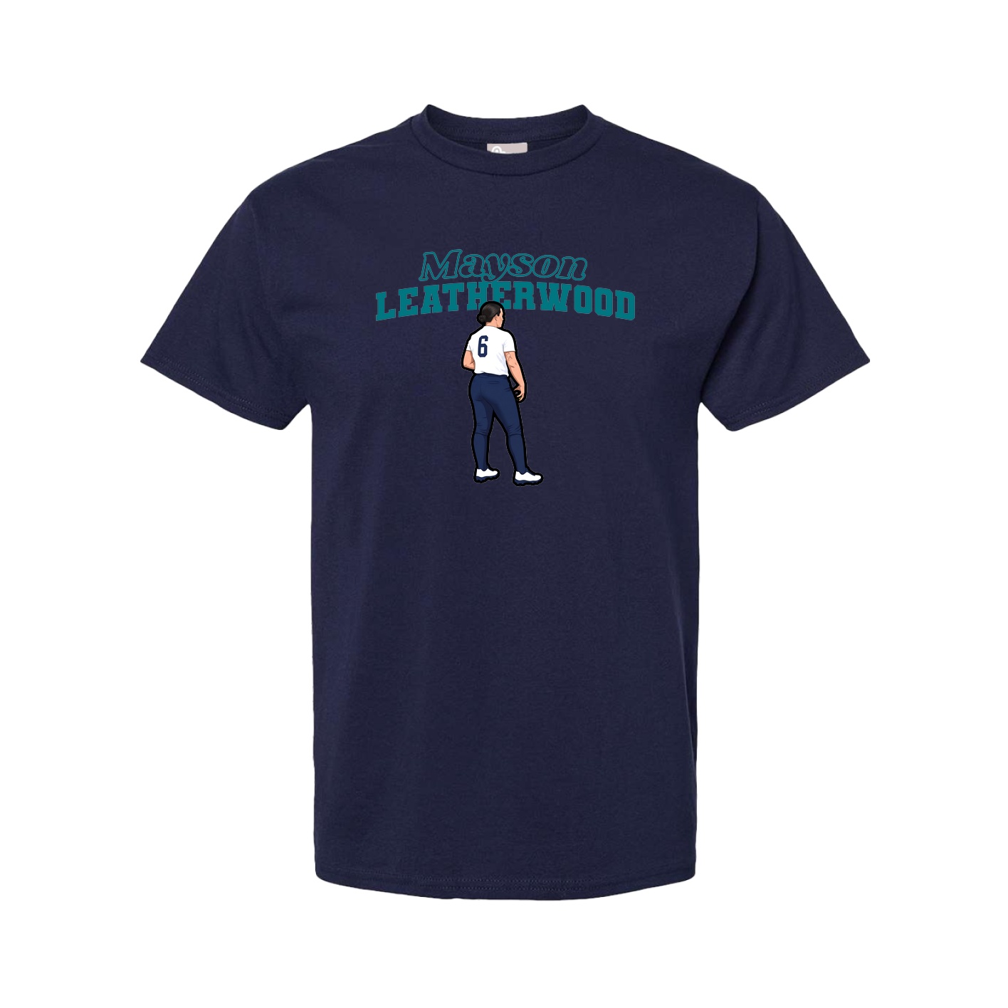 Youth Tee — Name Arch in Navy