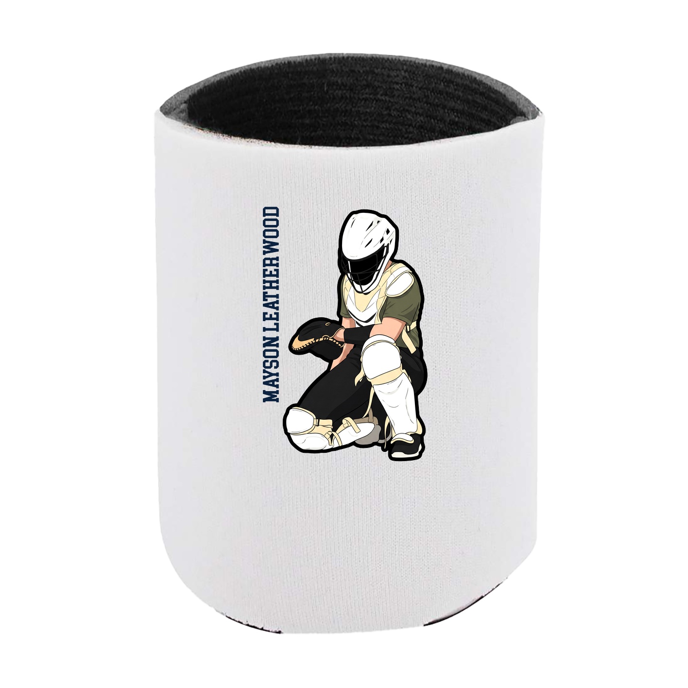Can Holder — Name Vertical in White