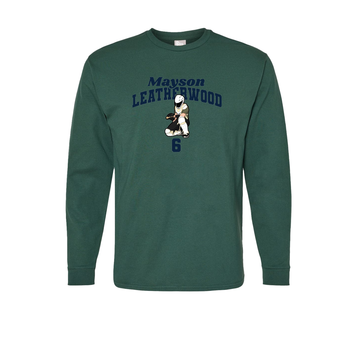 Long Sleeve Tee — Signature Arch in Green