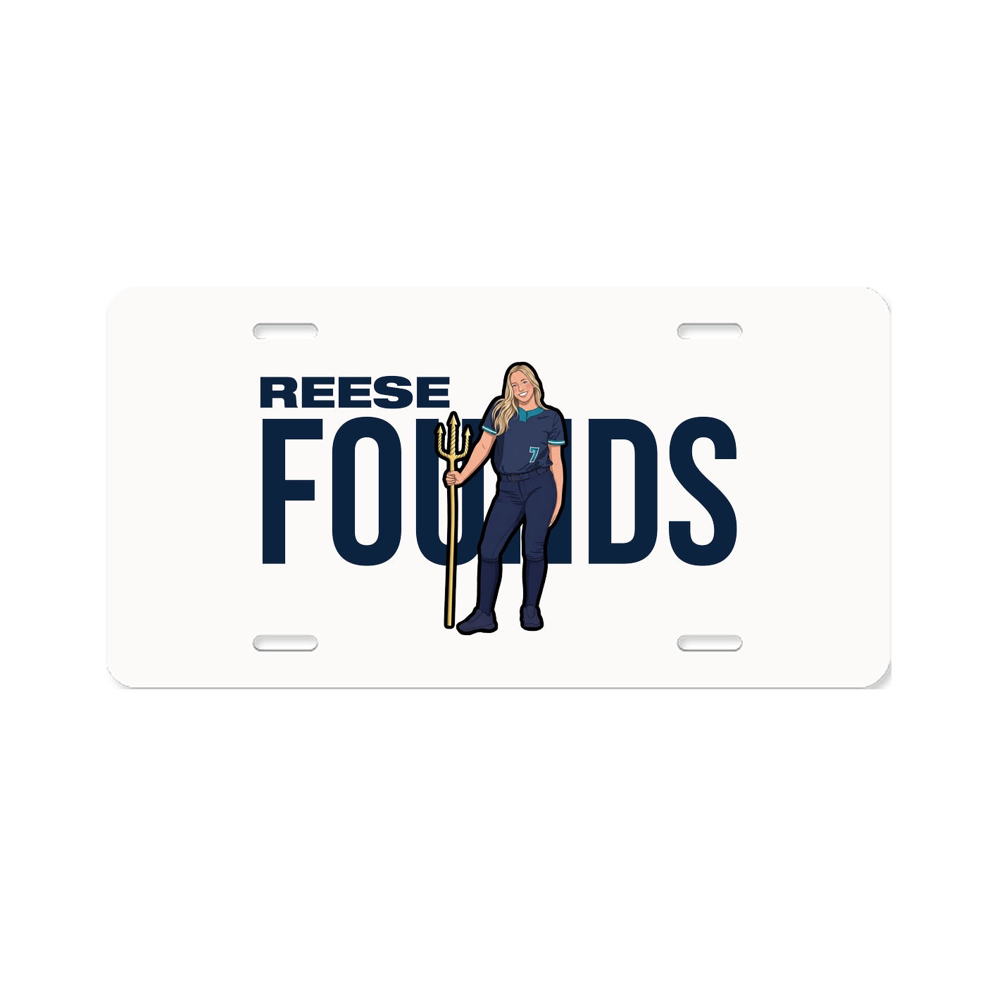 License Plate — Player Name in Classic