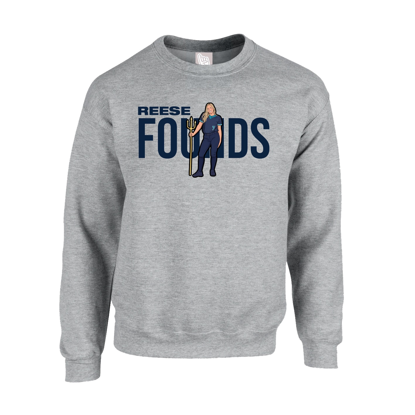 Fleece Crew — Player Name in Grey