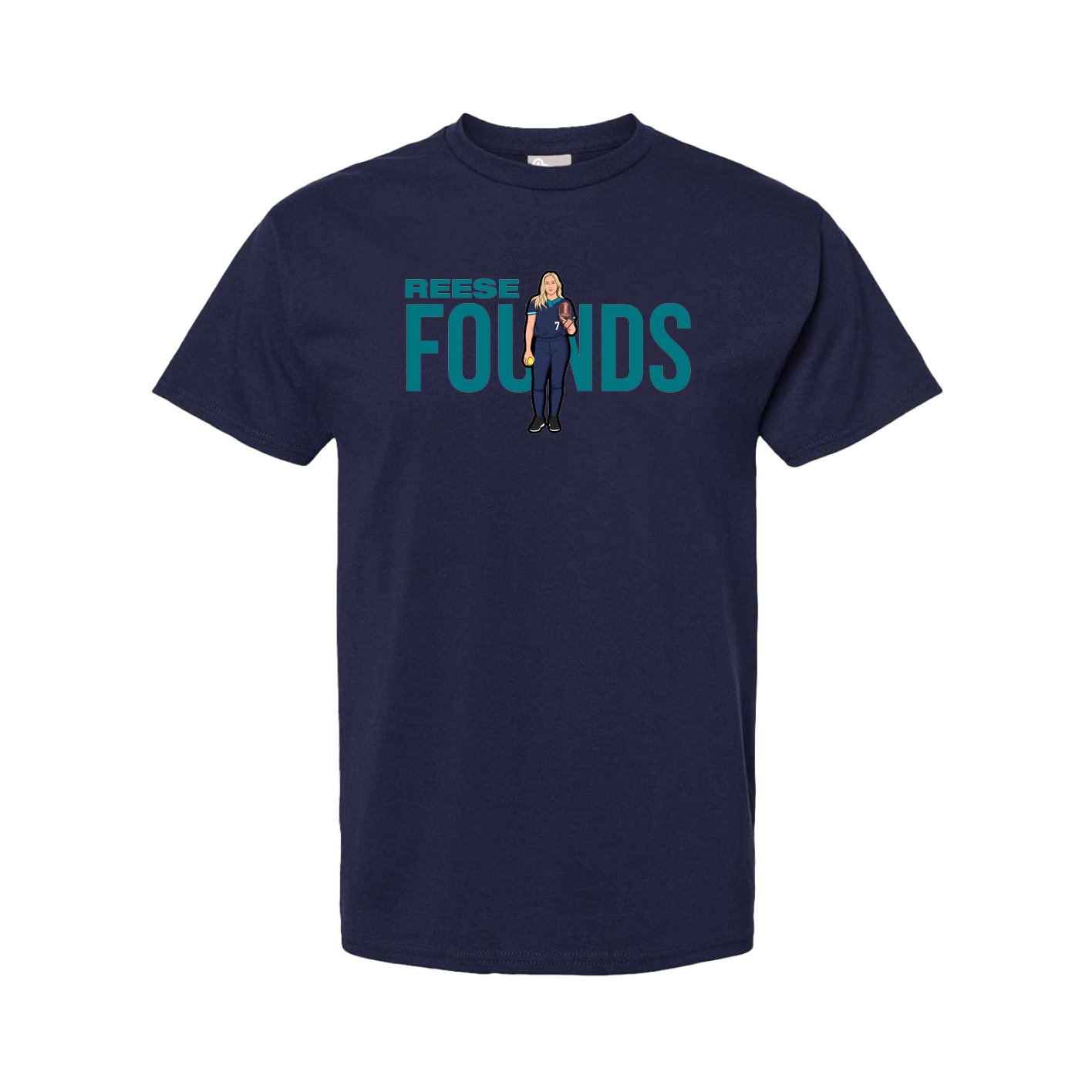 Tee — Player Name in Navy